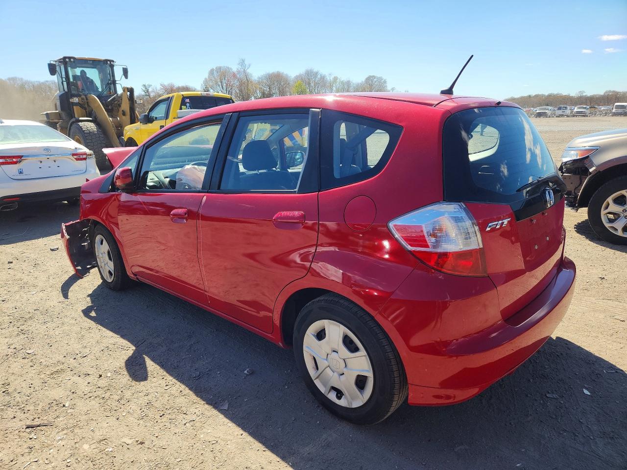 2013 Honda Fit Red vin: JHMGE8H31DC003313
