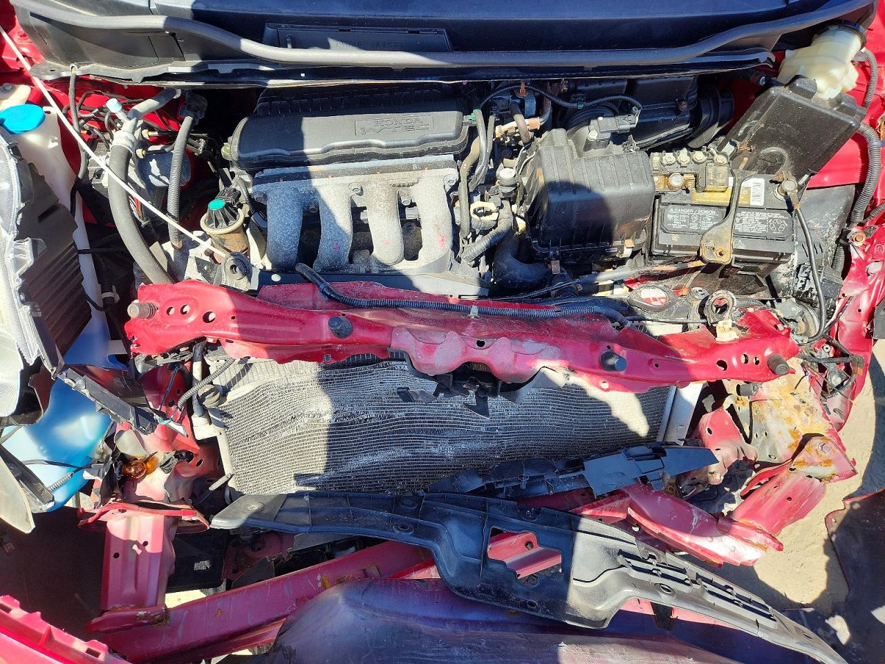 2013 Honda Fit Red vin: JHMGE8H31DC003313