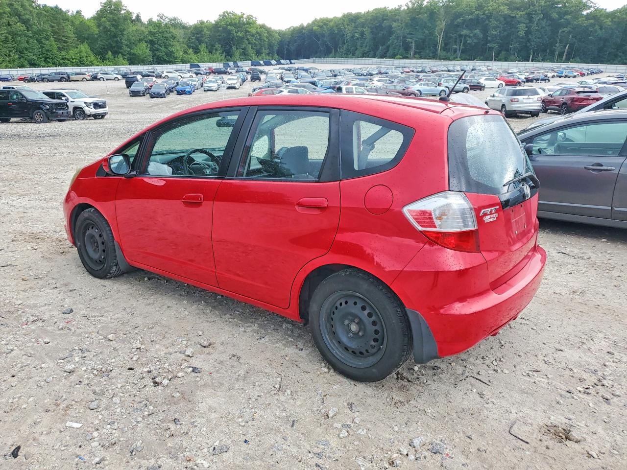 2013 Honda Fit Red vin: JHMGE8H31DC007779