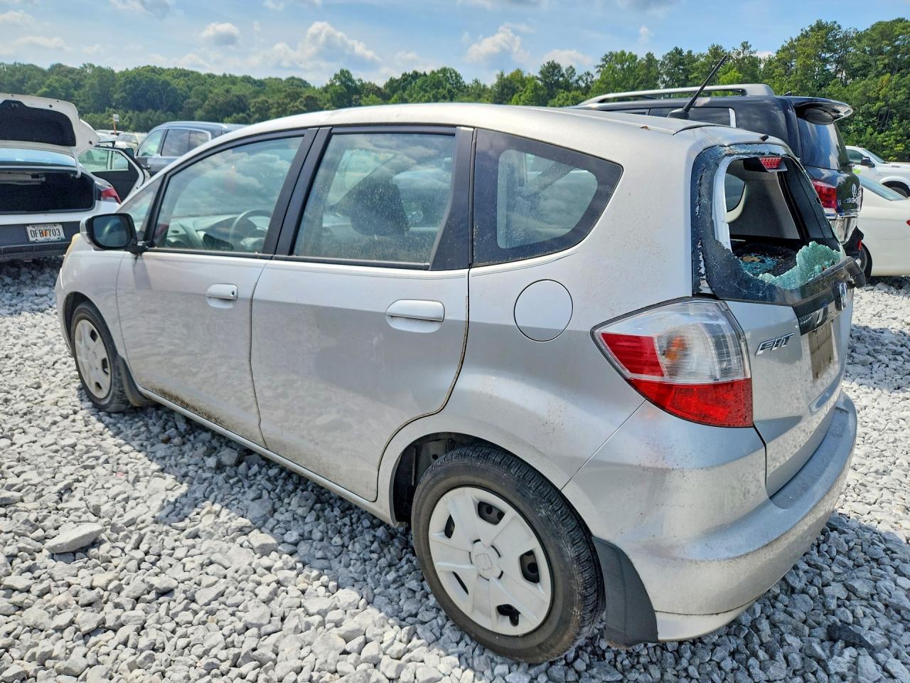 2013 Honda Fit Automa Silver vin: JHMGE8H31DC010472