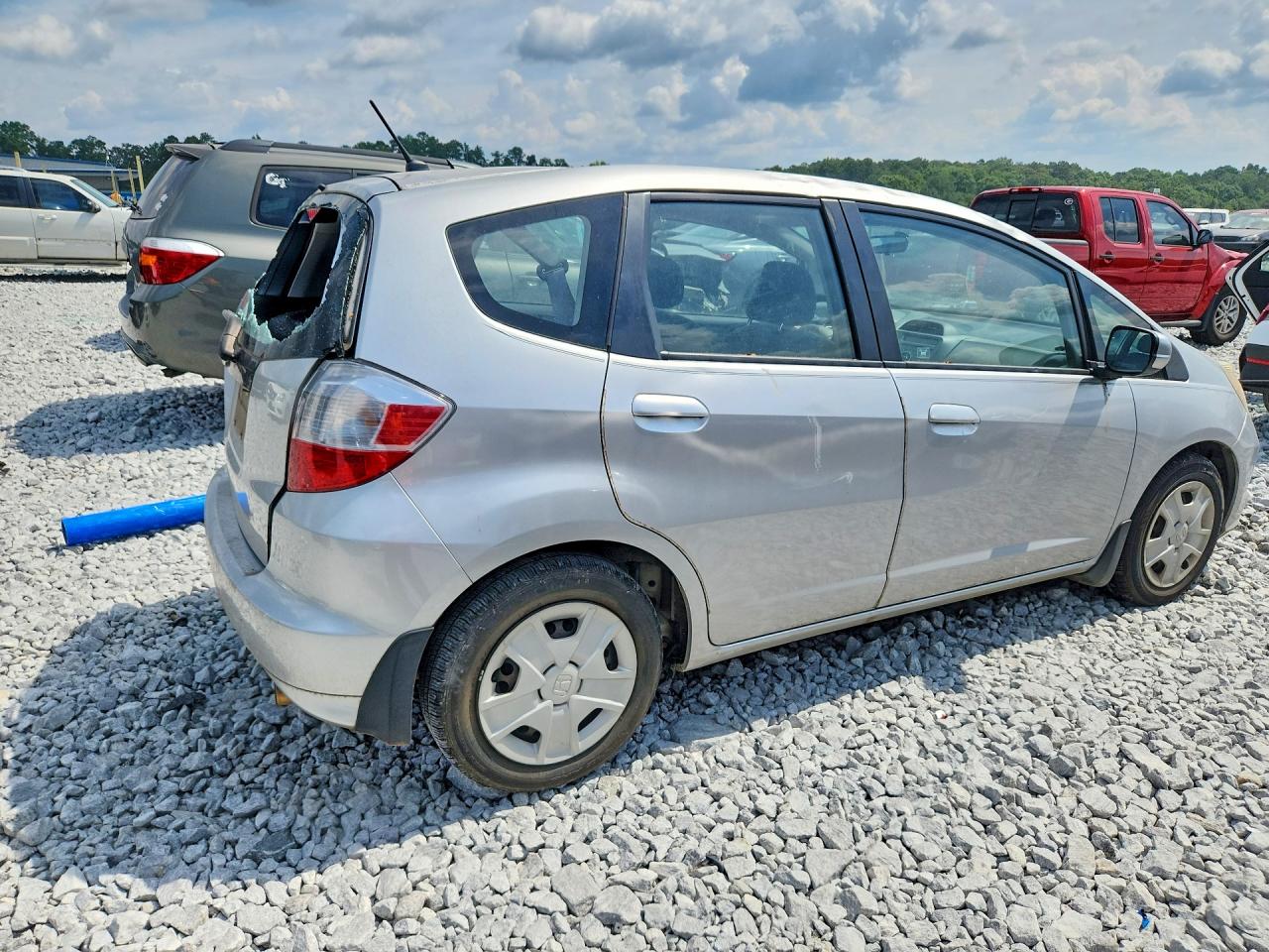 2013 Honda Fit Automa Silver vin: JHMGE8H31DC010472