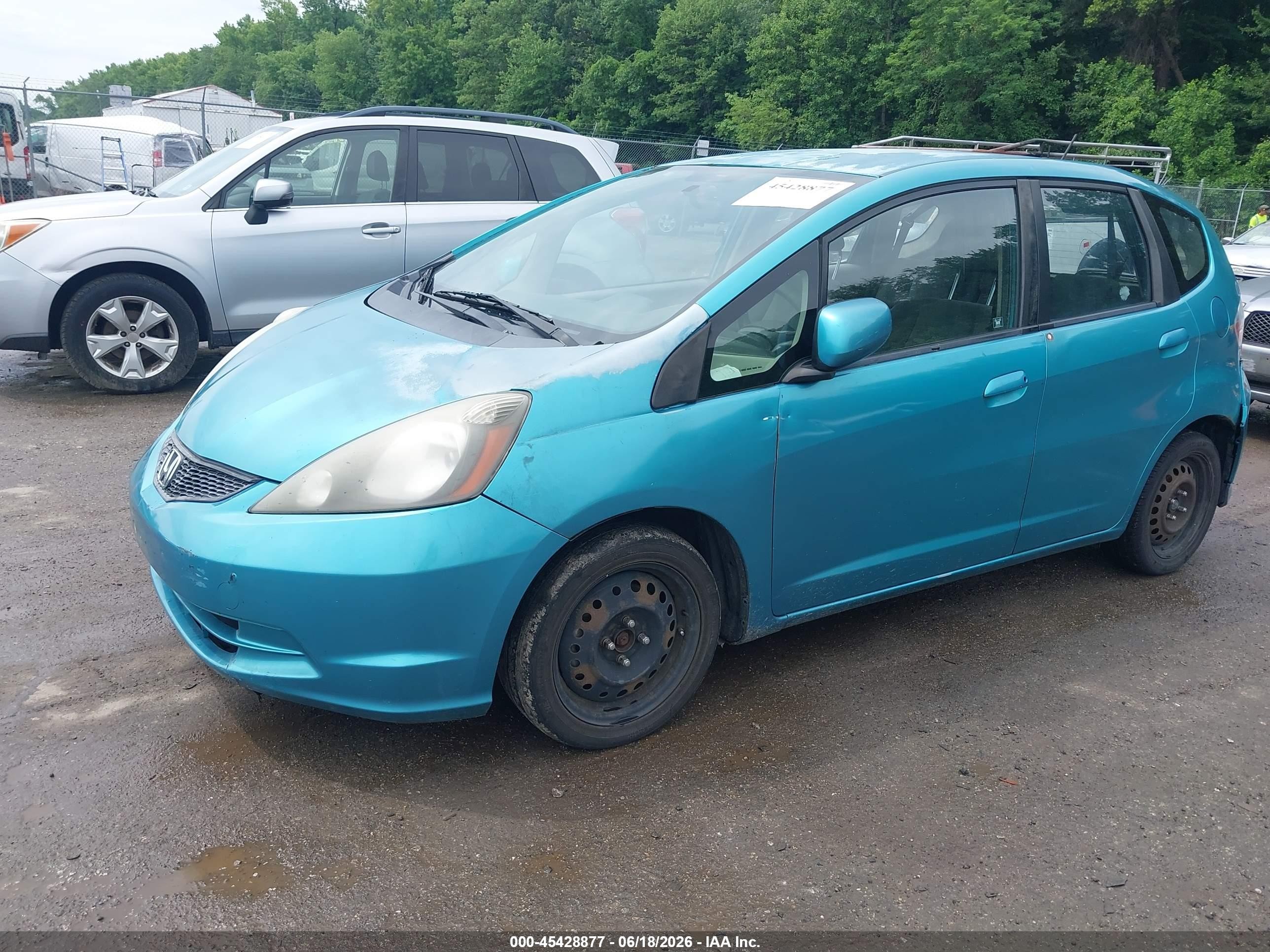 2013 Honda Fit   Blue vin: JHMGE8H31DC061793