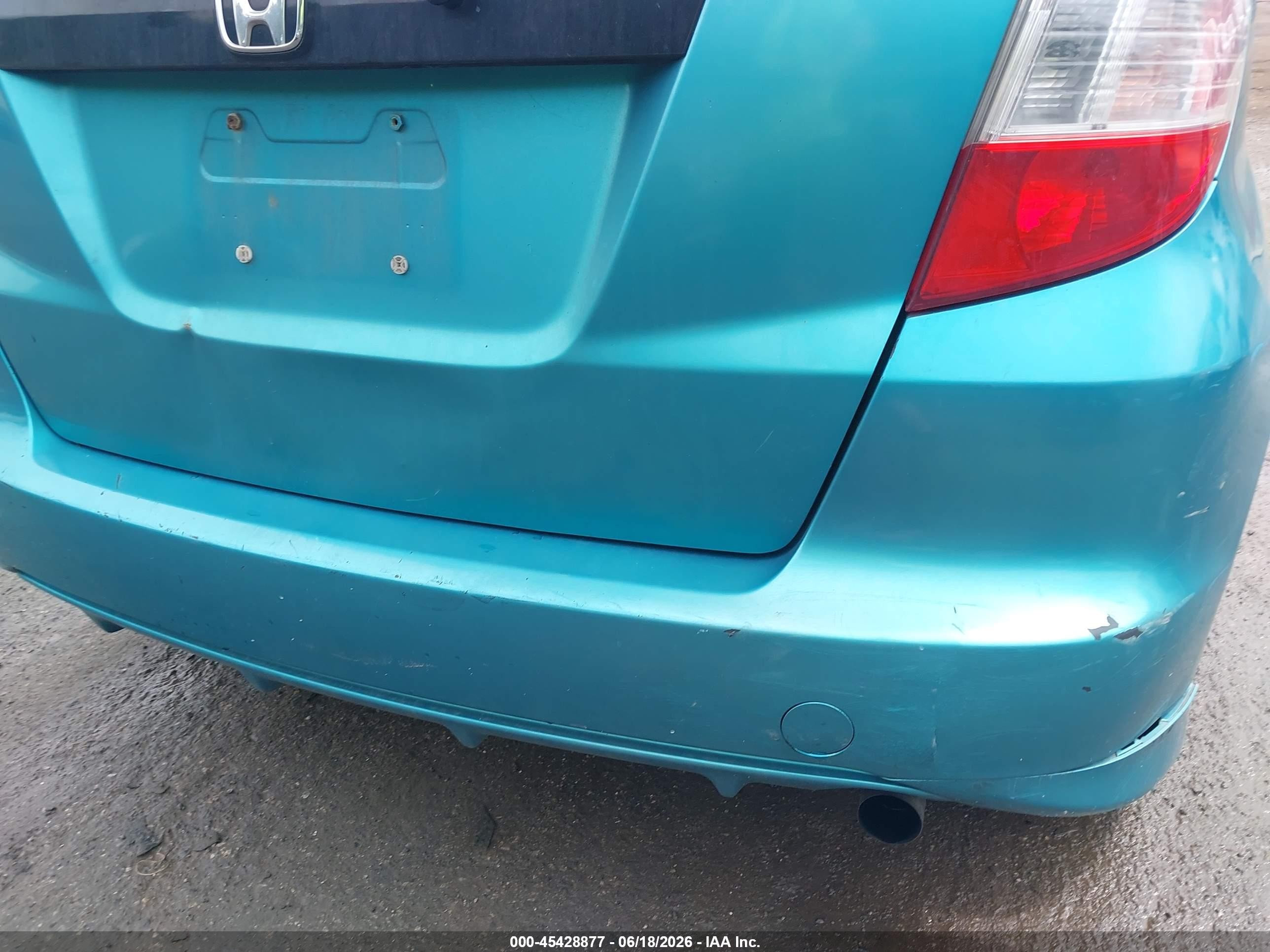 2013 Honda Fit   Blue vin: JHMGE8H31DC061793