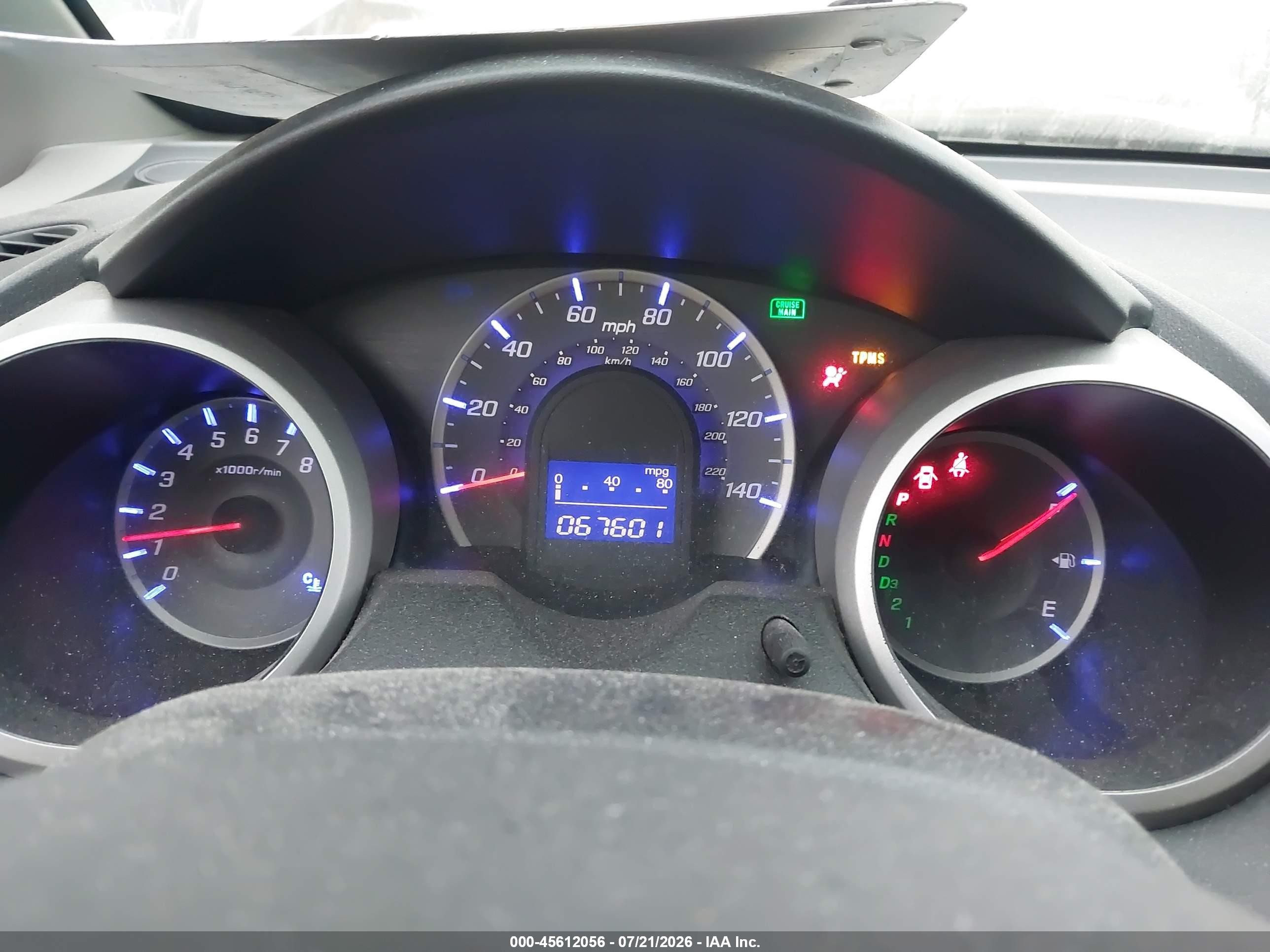 2013 Honda Fit Gray vin: JHMGE8H31DC062250