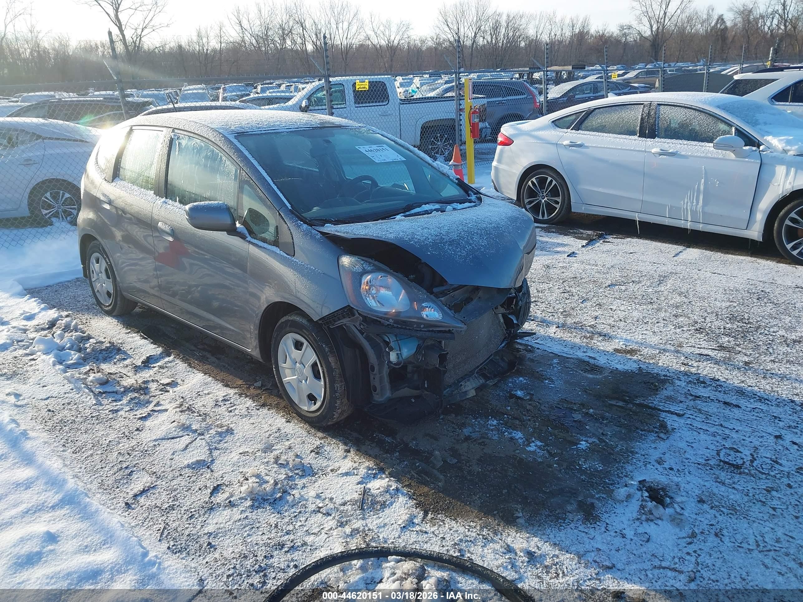 2013 Honda Fit   Gray vin: JHMGE8H31DC071742