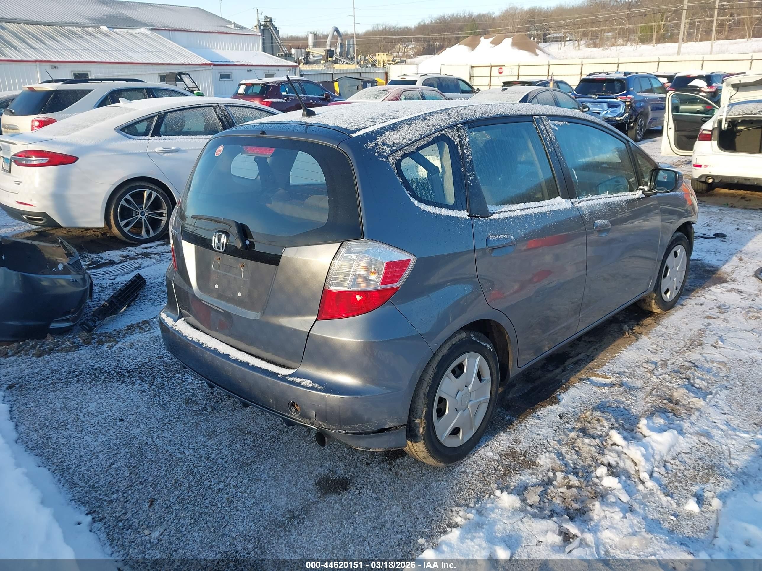 2013 Honda Fit   Gray vin: JHMGE8H31DC071742