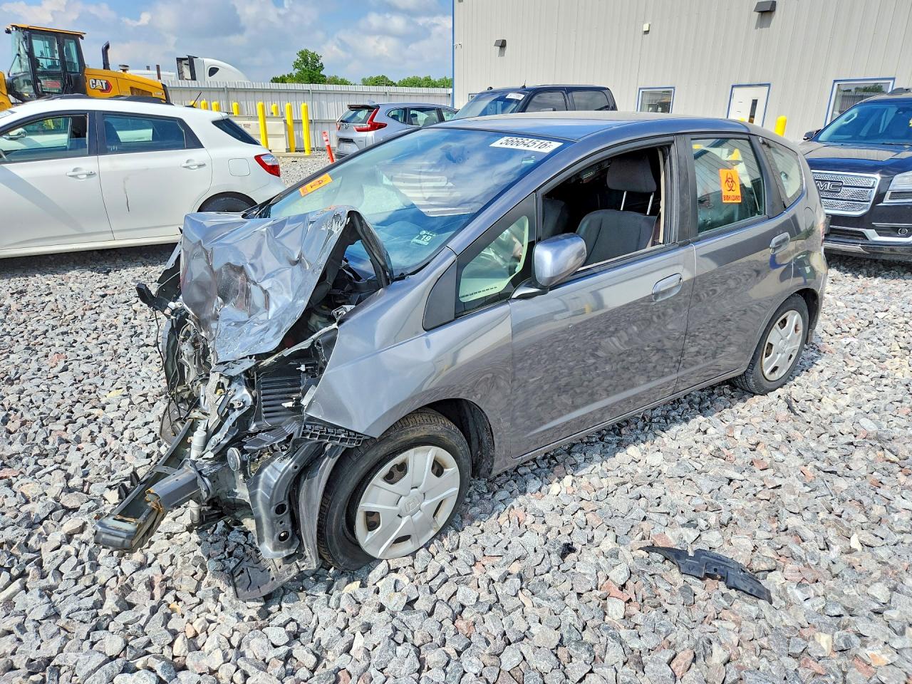 2013 Honda Fit Silver vin: JHMGE8H31DC075757