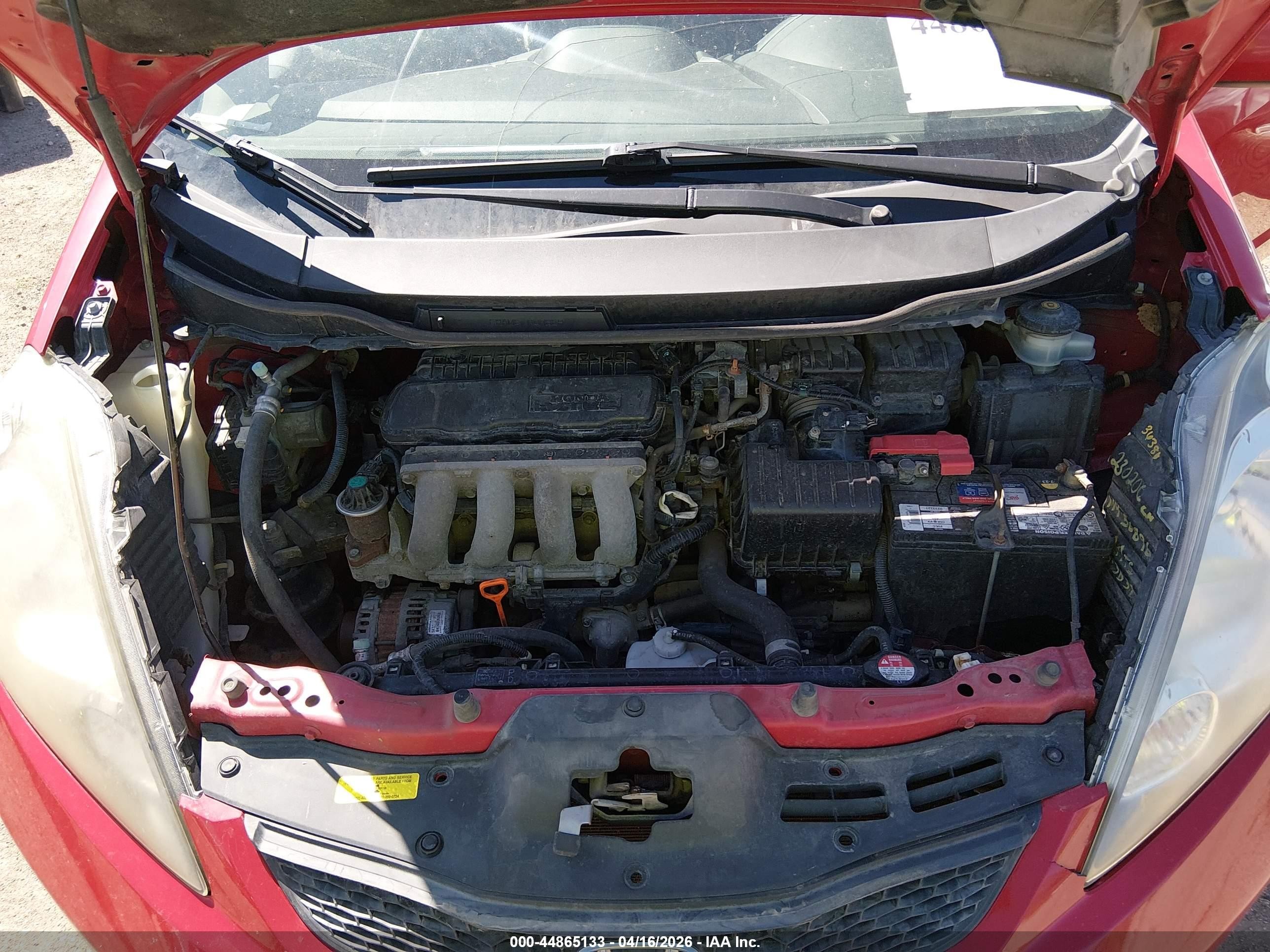 2013 Honda Fit Red vin: JHMGE8H31DC078819