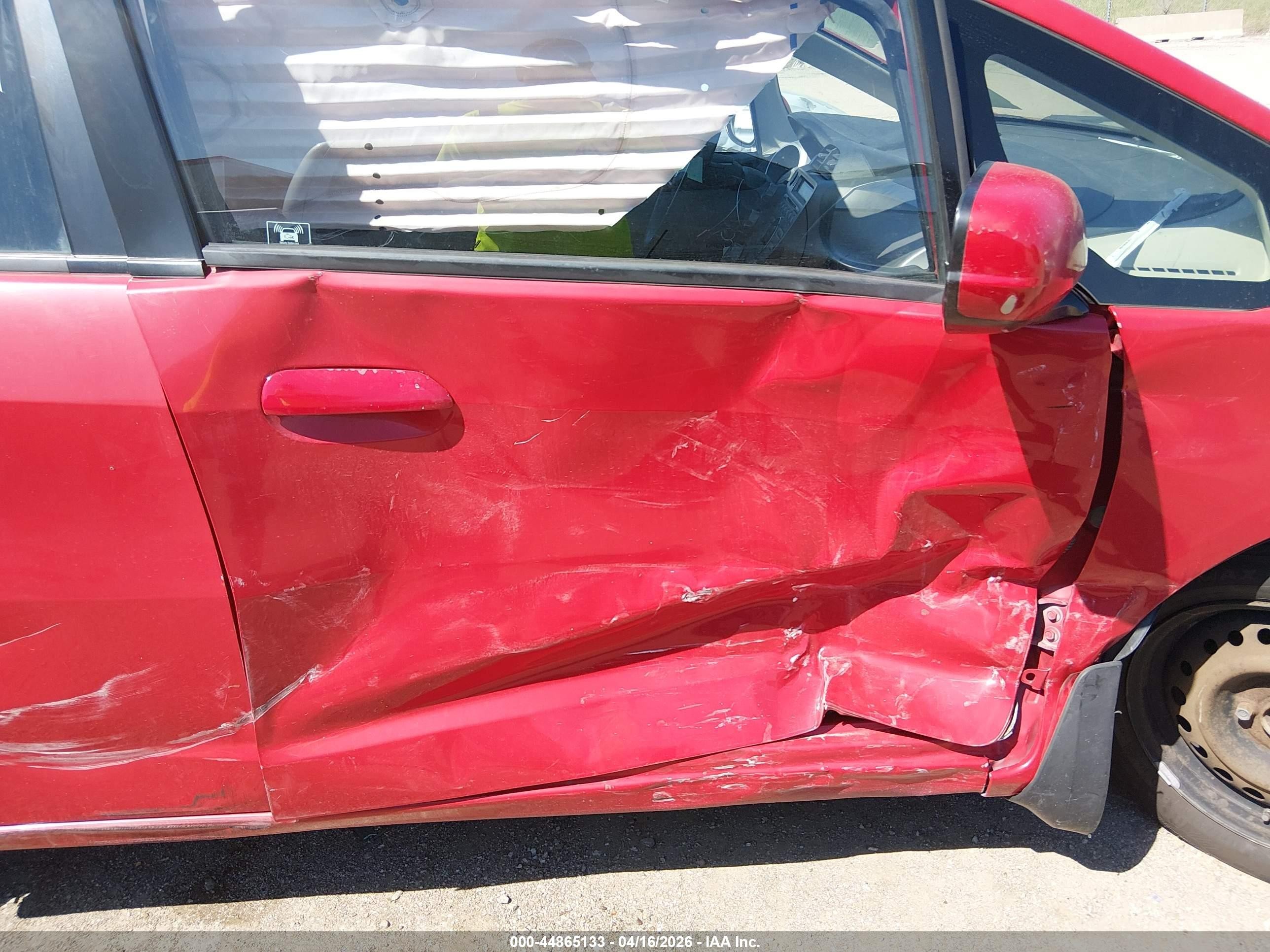 2013 Honda Fit Red vin: JHMGE8H31DC078819