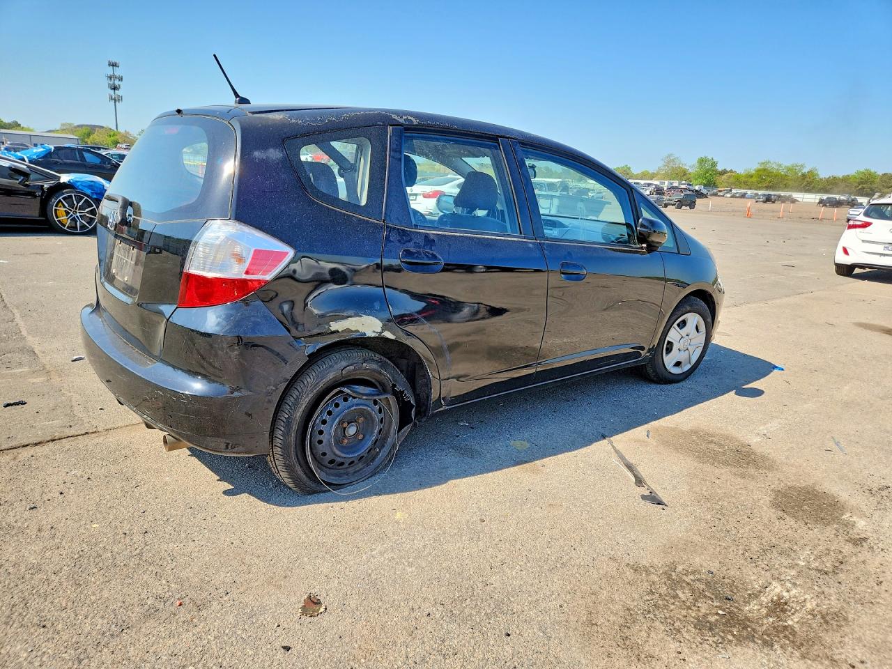 2012 Honda Fit Black vin: JHMGE8H32CC005649