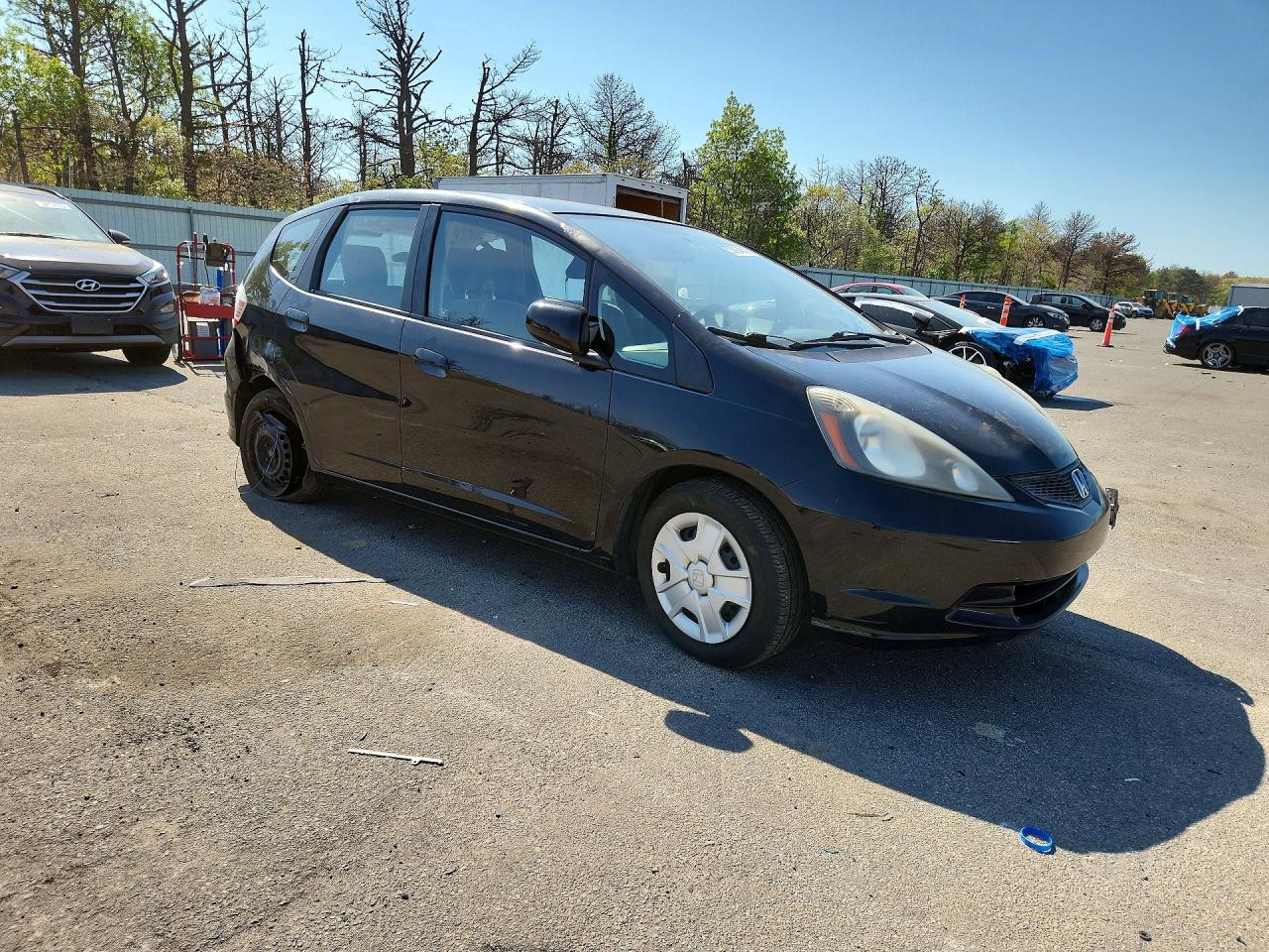 2012 Honda Fit Black vin: JHMGE8H32CC005649