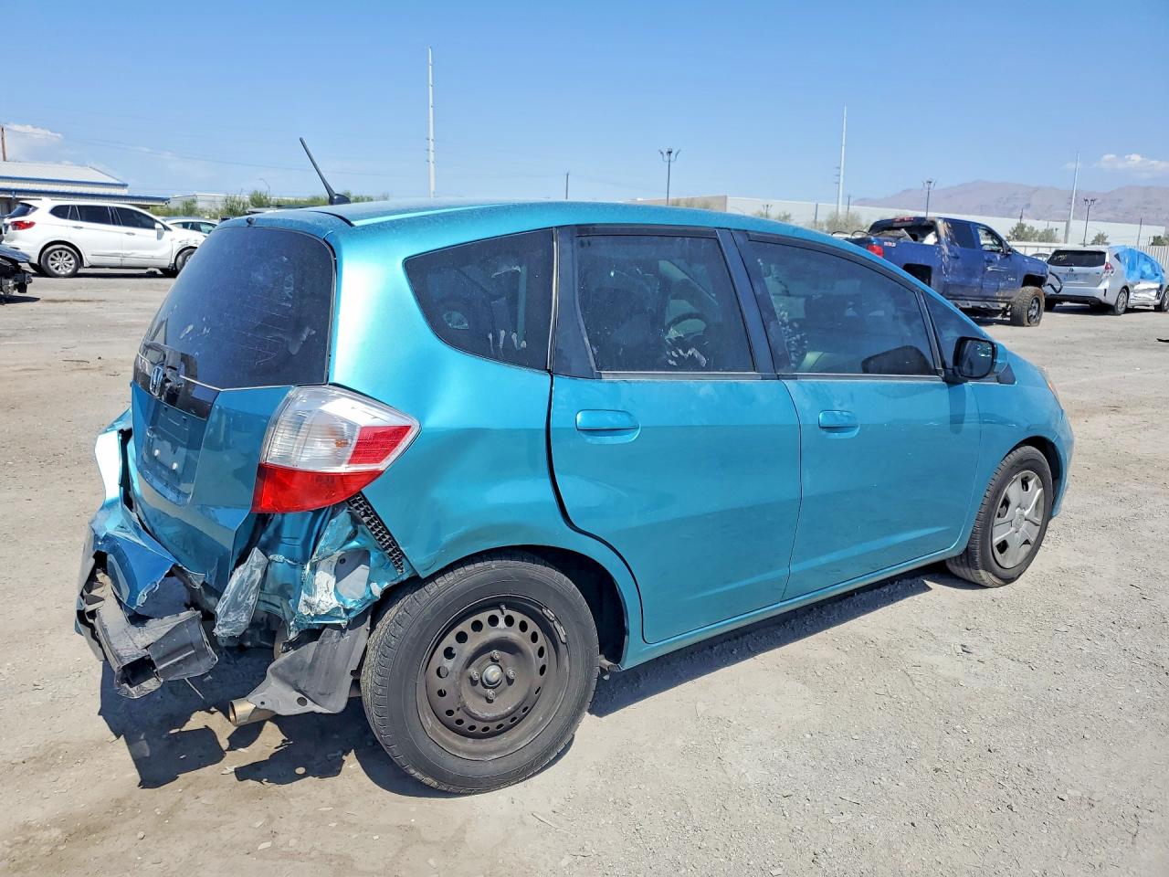 2013 Honda Fit Blue vin: JHMGE8H32DC019729