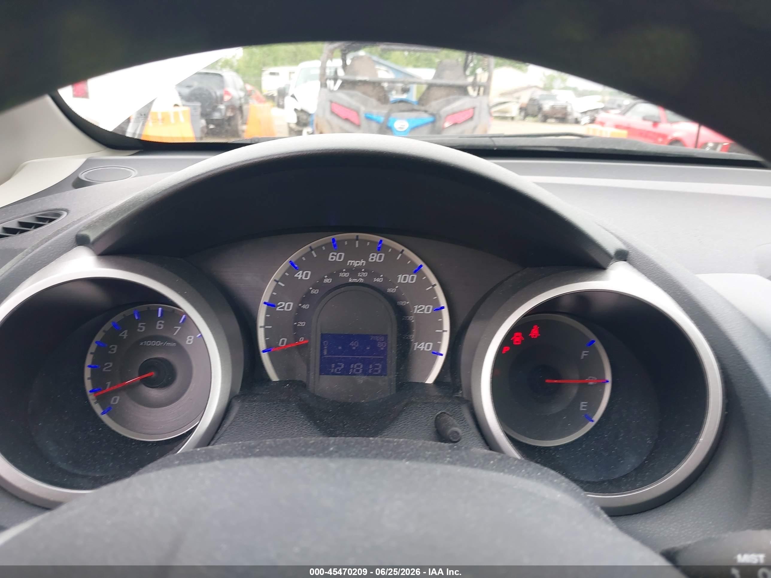 2013 Honda Fit Gray vin: JHMGE8H32DC026342