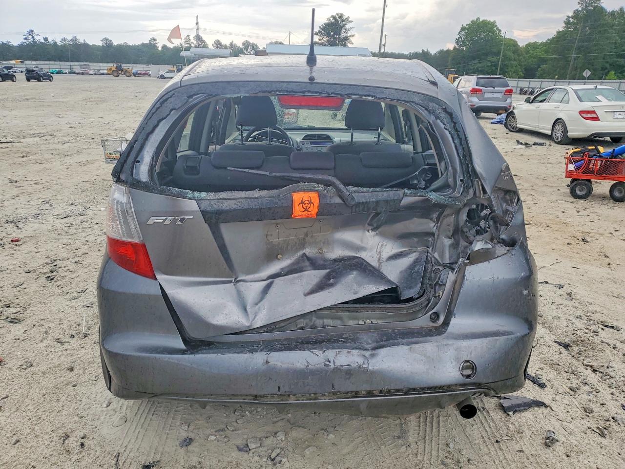 2013 Honda Fit Gray vin: JHMGE8H32DC063746