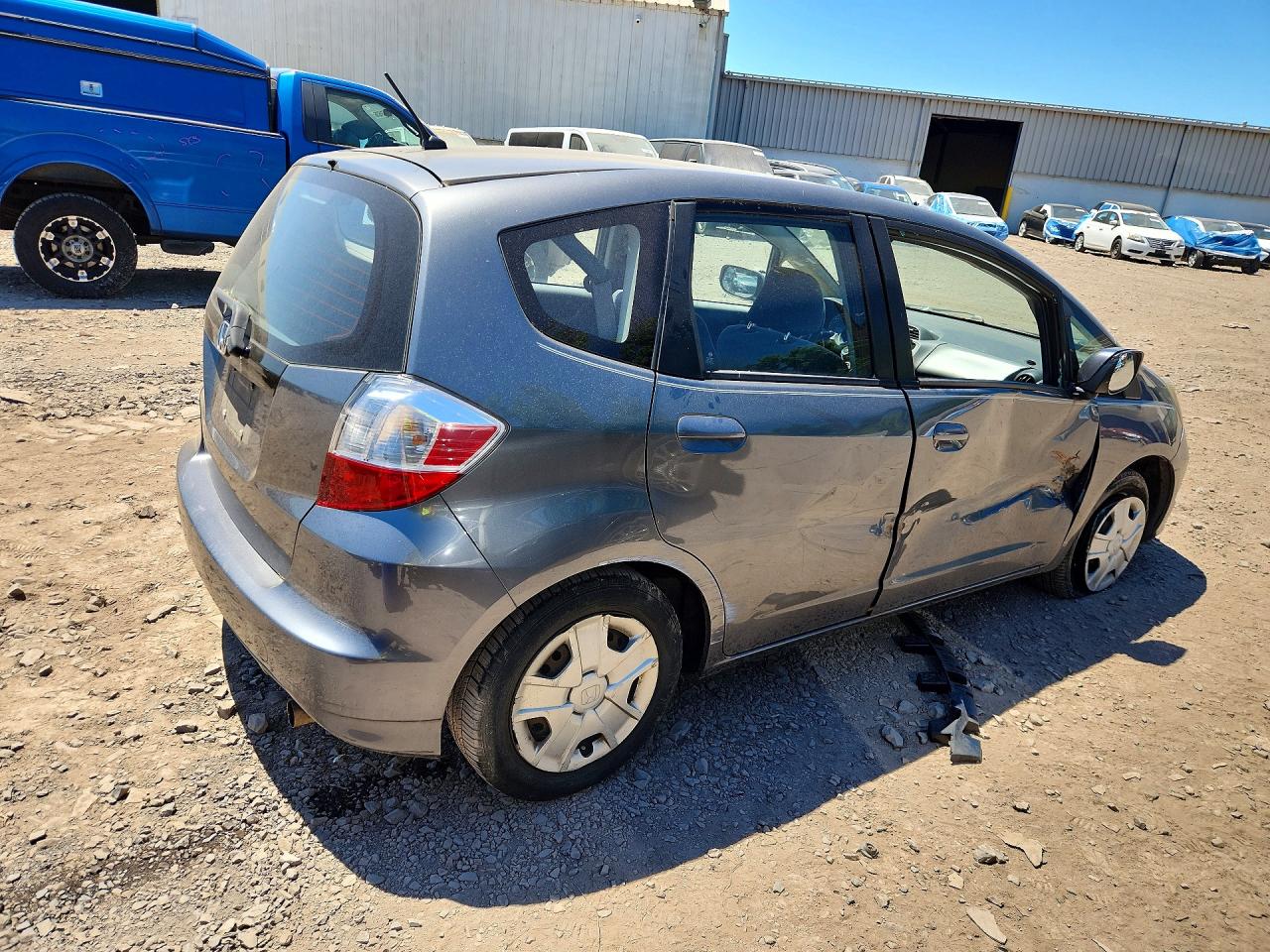2013 Honda Fit Gray vin: JHMGE8H32DC074262