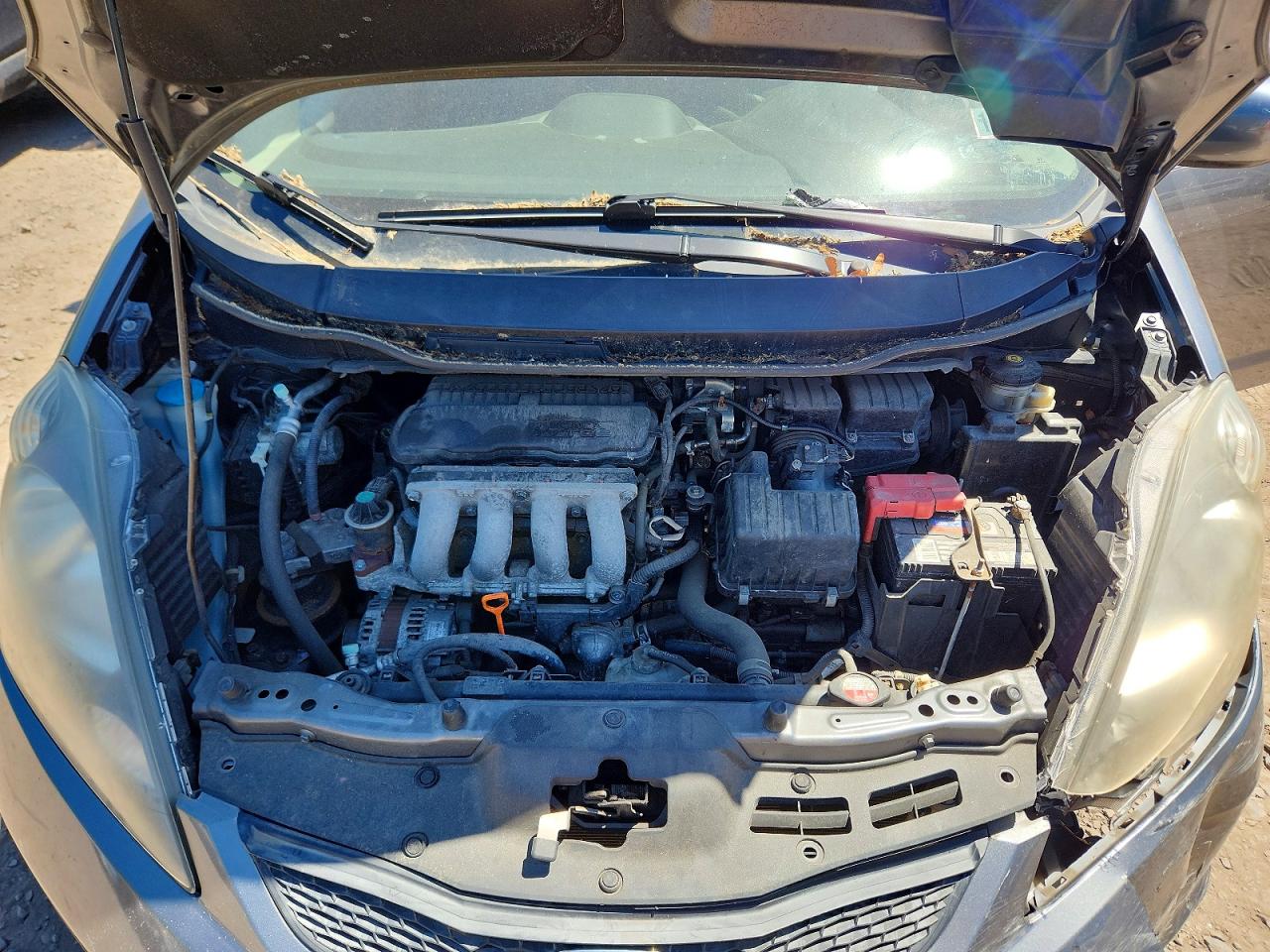 2013 Honda Fit Gray vin: JHMGE8H32DC074262