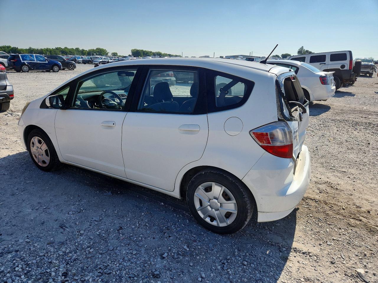 2013 Honda Fit White vin: JHMGE8H32DC082233