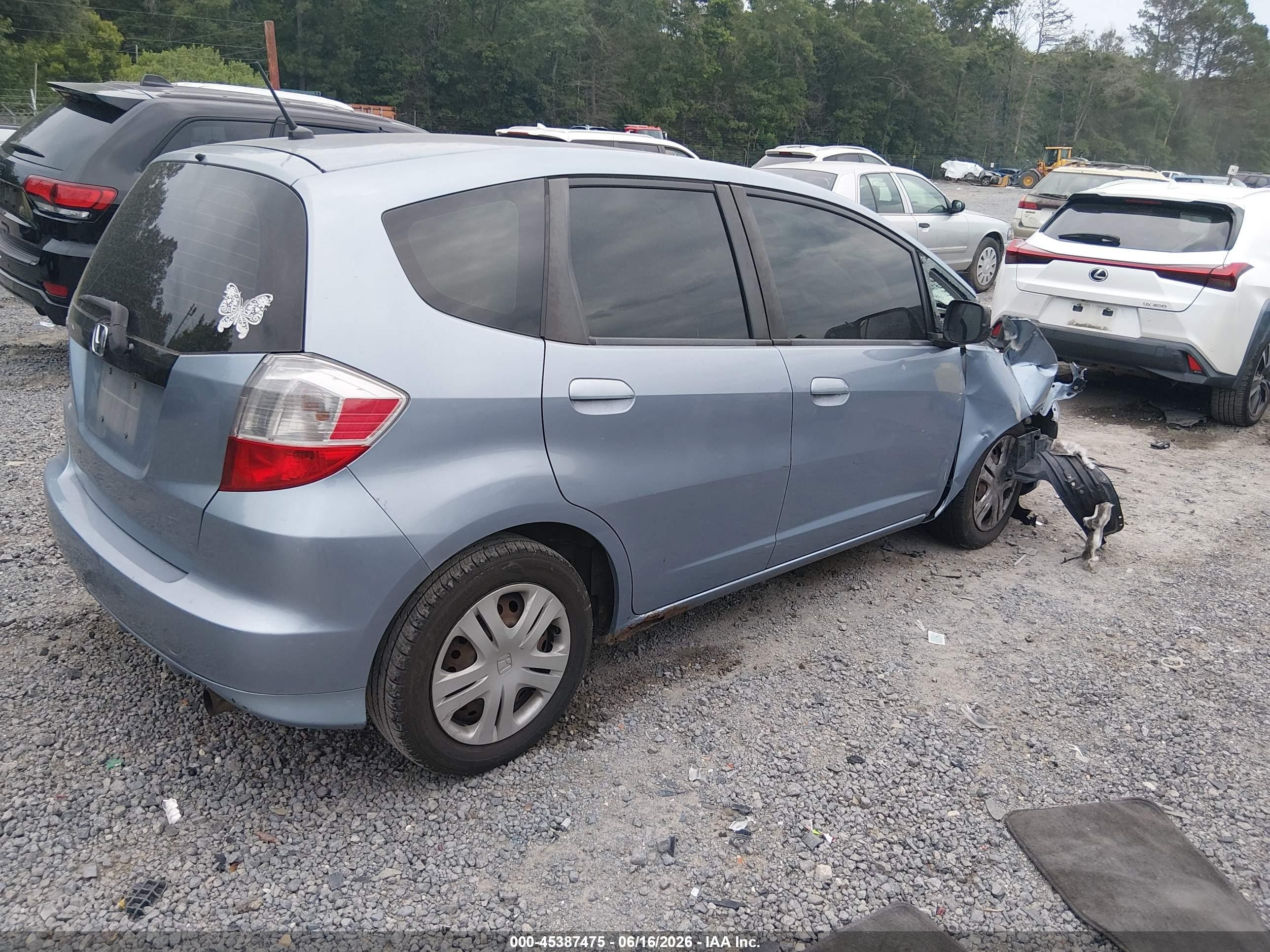2011 Honda Fit   Blue vin: JHMGE8H33BC018215