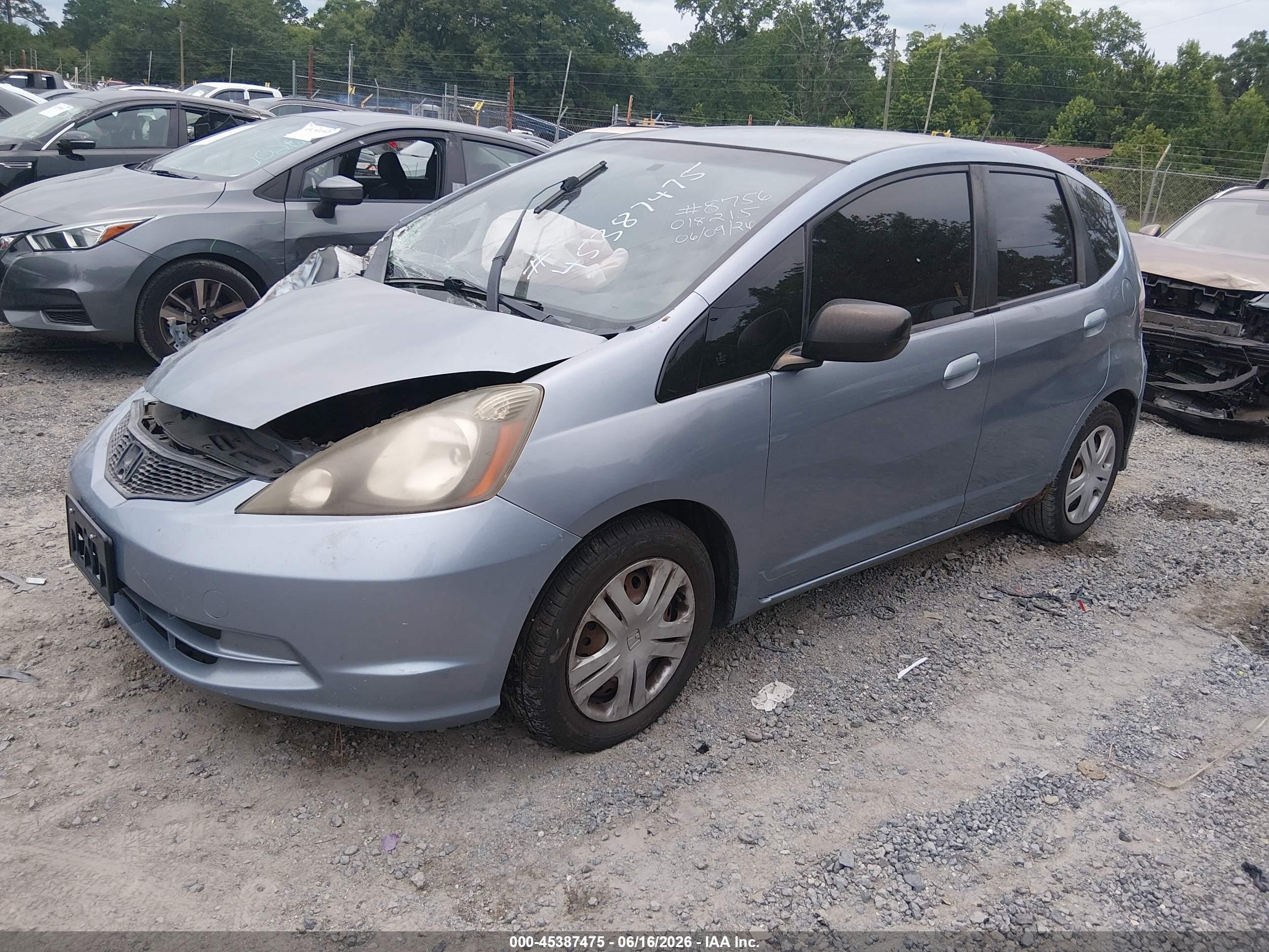 2011 Honda Fit   Blue vin: JHMGE8H33BC018215