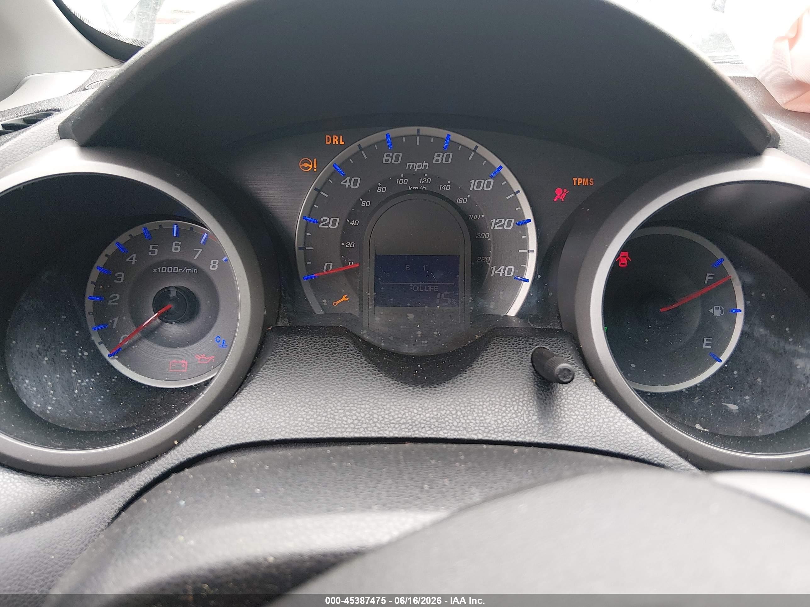 2011 Honda Fit   Blue vin: JHMGE8H33BC018215