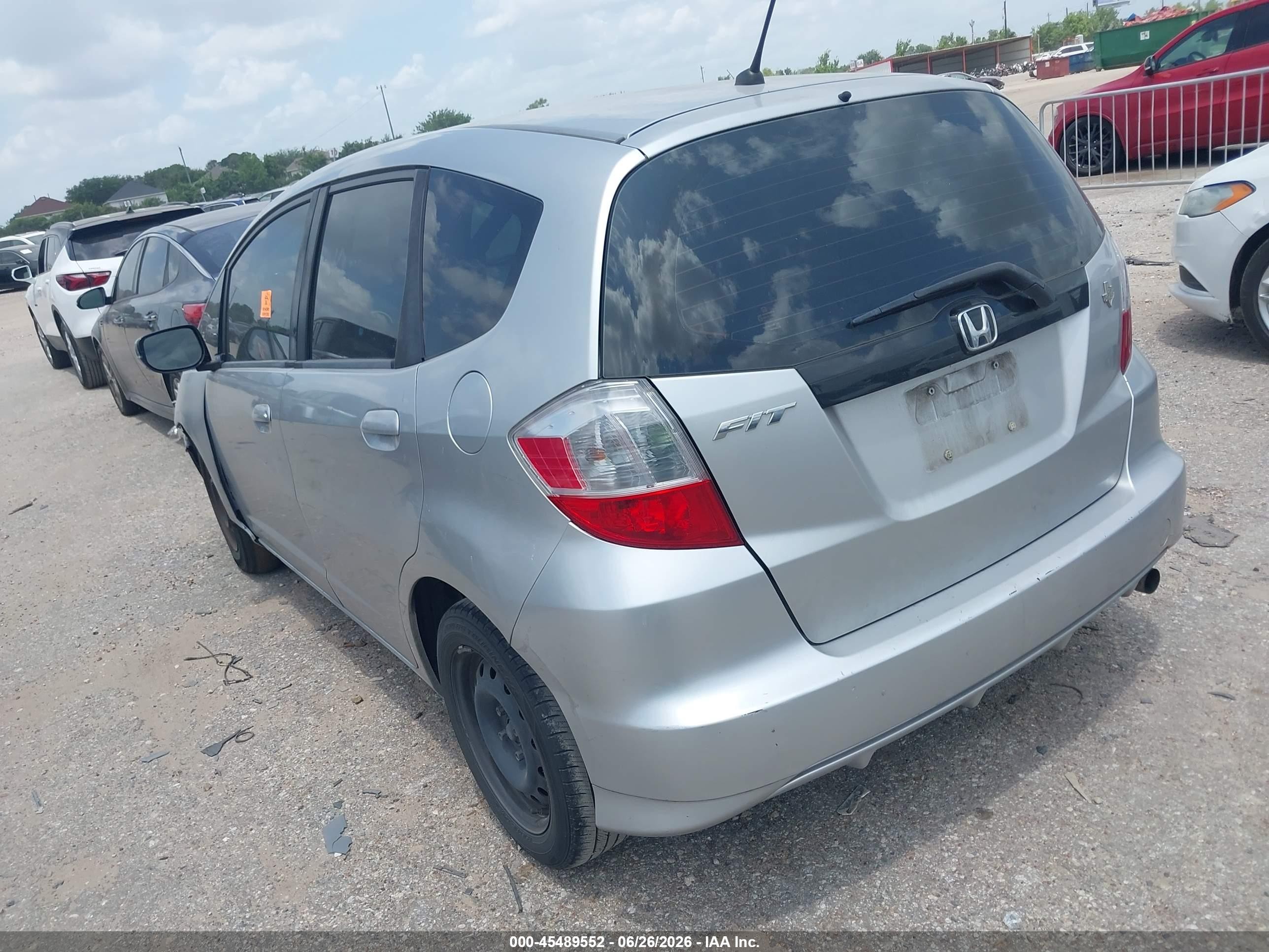 2012 Honda Fit   Silver vin: JHMGE8H33CC003957