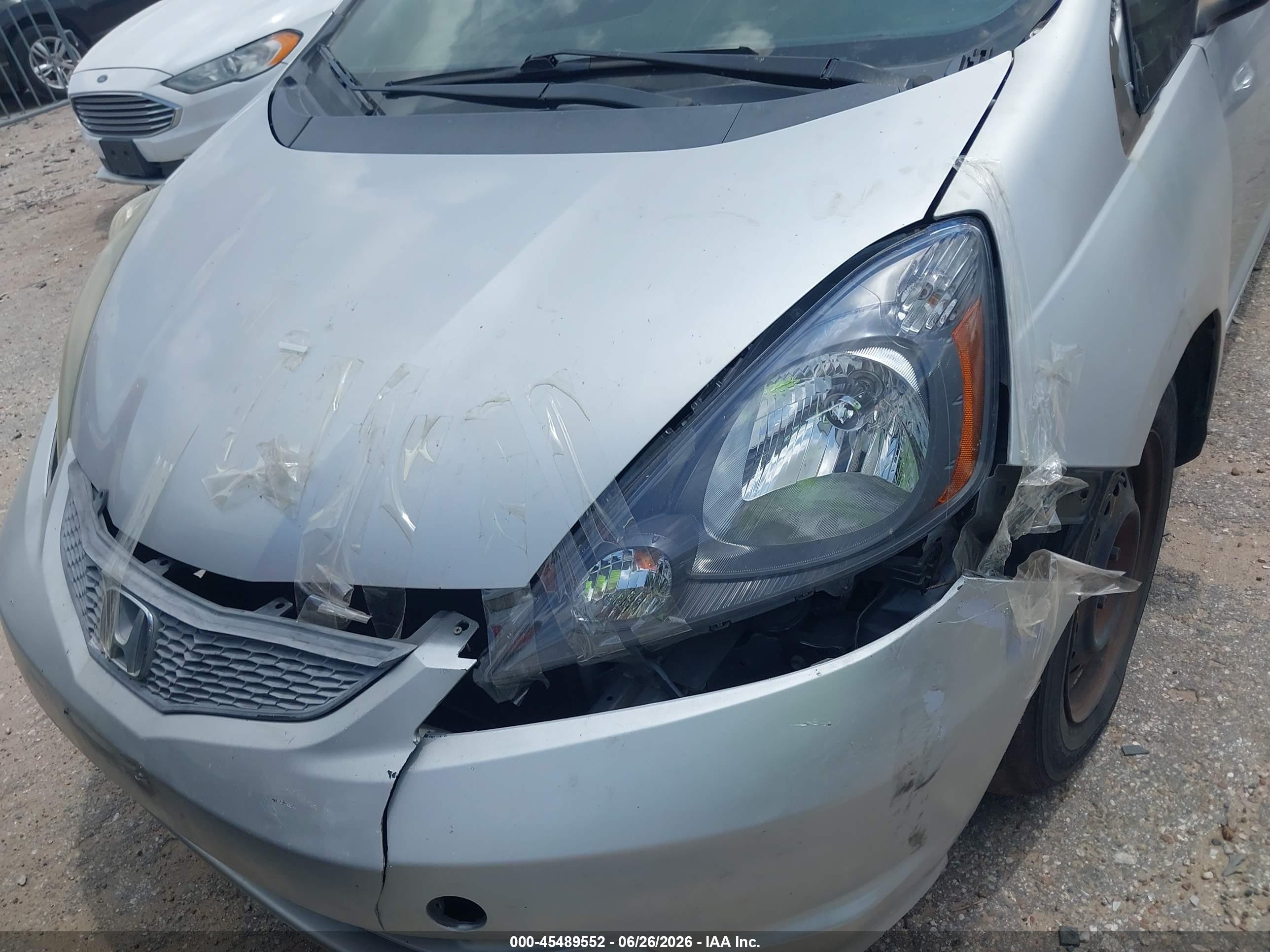 2012 Honda Fit   Silver vin: JHMGE8H33CC003957