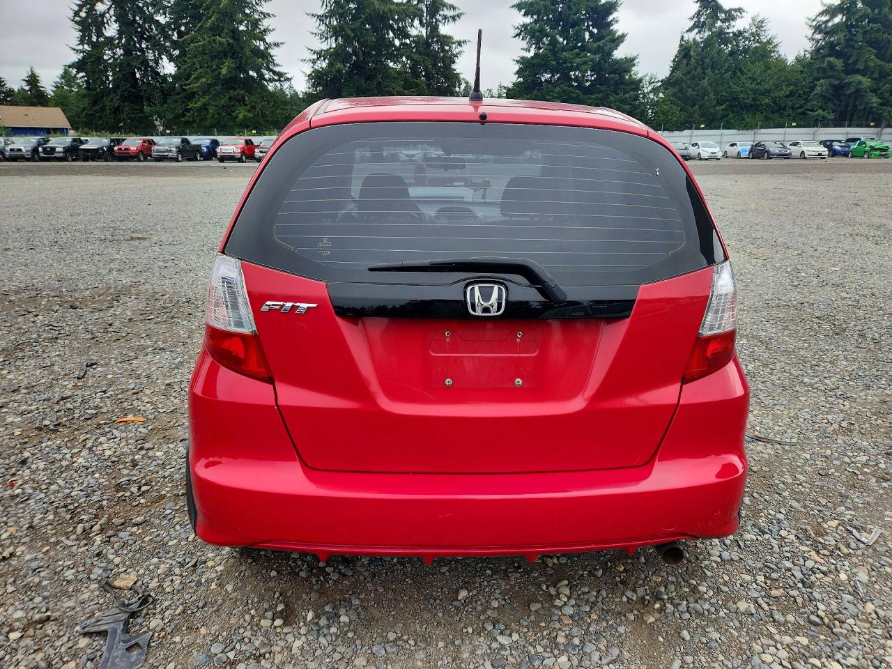 2012 Honda Fit Red vin: JHMGE8H33CC021133