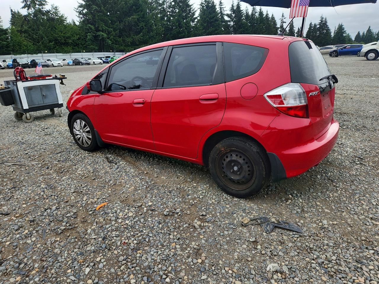 2012 Honda Fit Red vin: JHMGE8H33CC021133