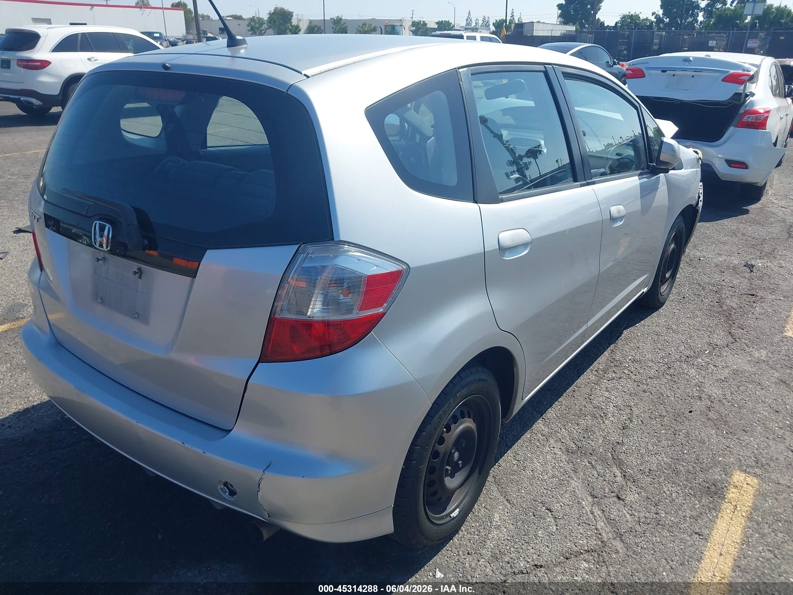 2012 Honda Fit   Silver vin: JHMGE8H33CC025313