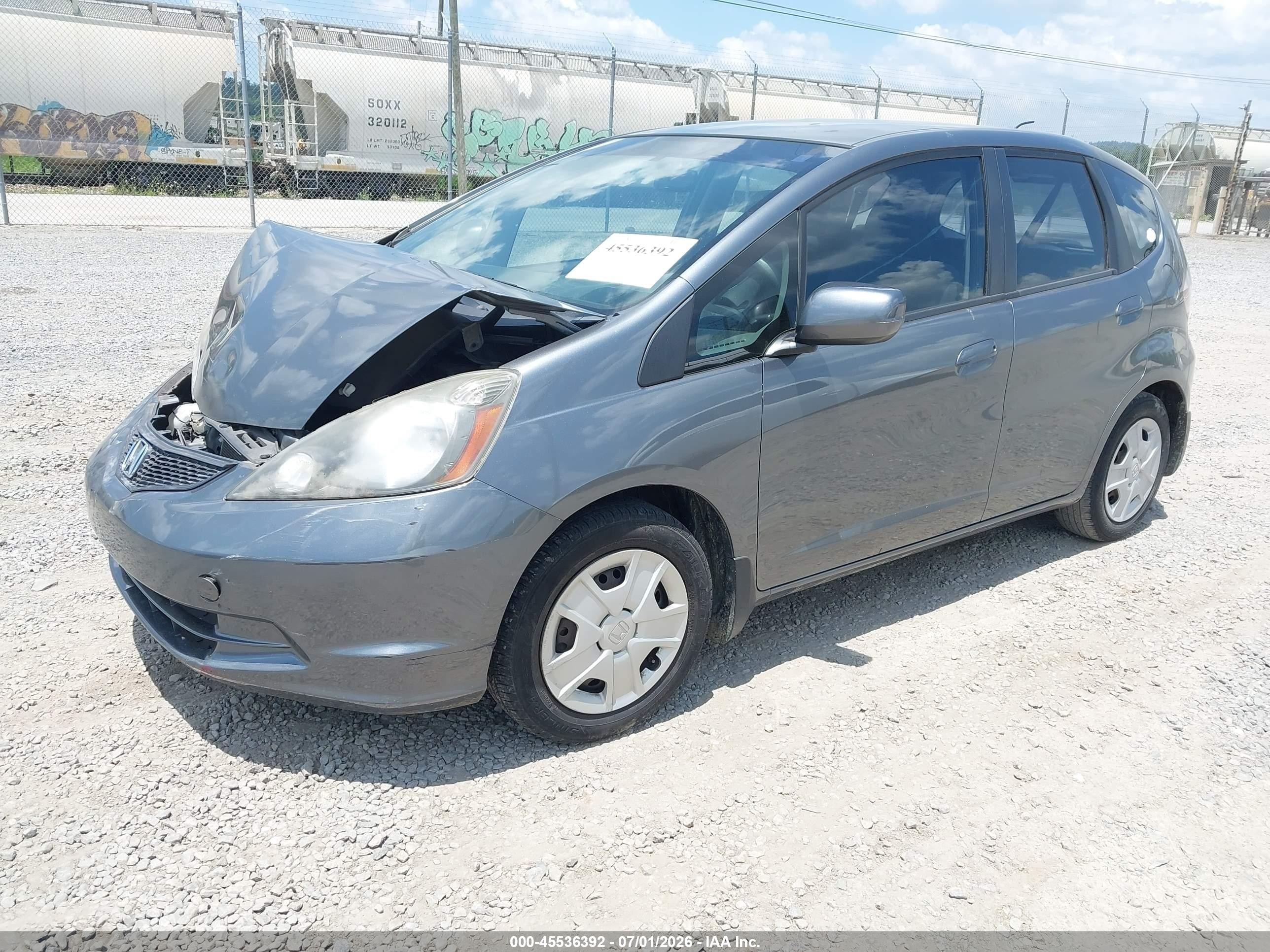 2012 Honda Fit Gray vin: JHMGE8H33CS000255