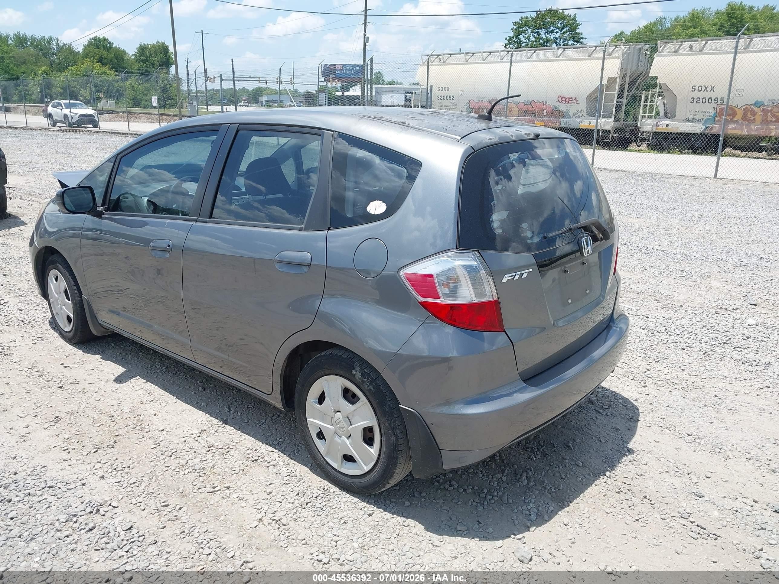 2012 Honda Fit Gray vin: JHMGE8H33CS000255