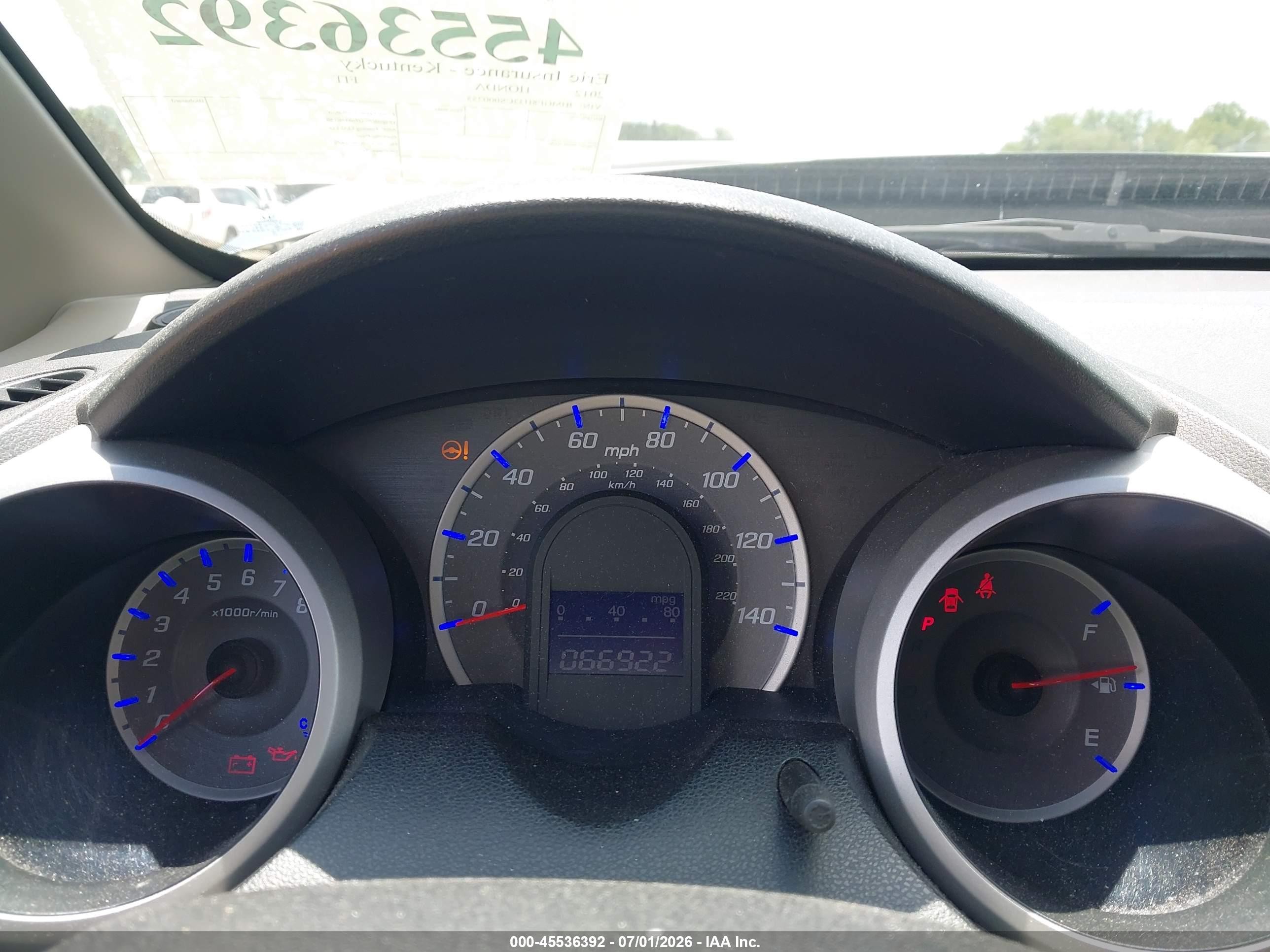 2012 Honda Fit Gray vin: JHMGE8H33CS000255