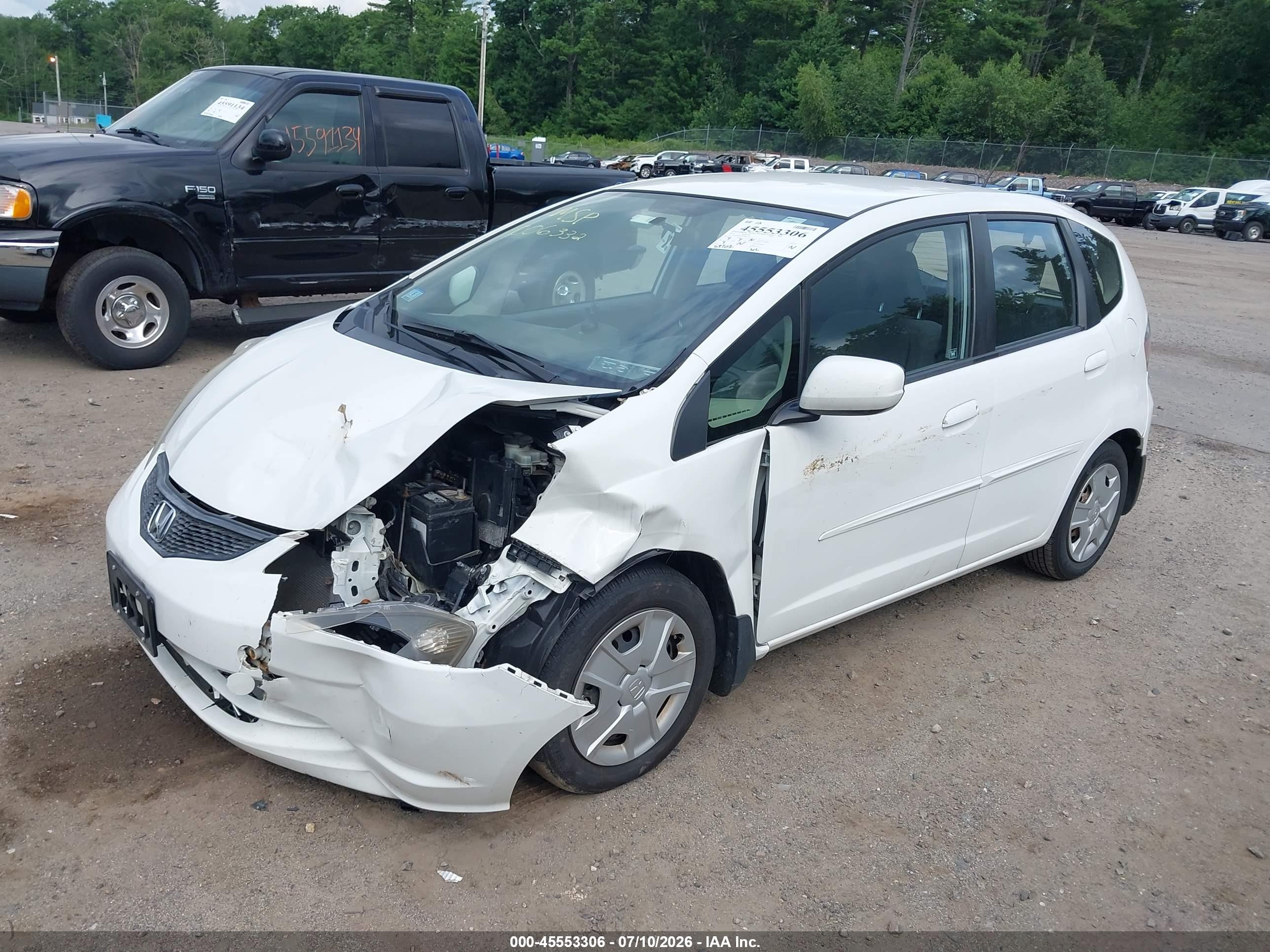 2012 Honda Fit White vin: JHMGE8H33CS006332