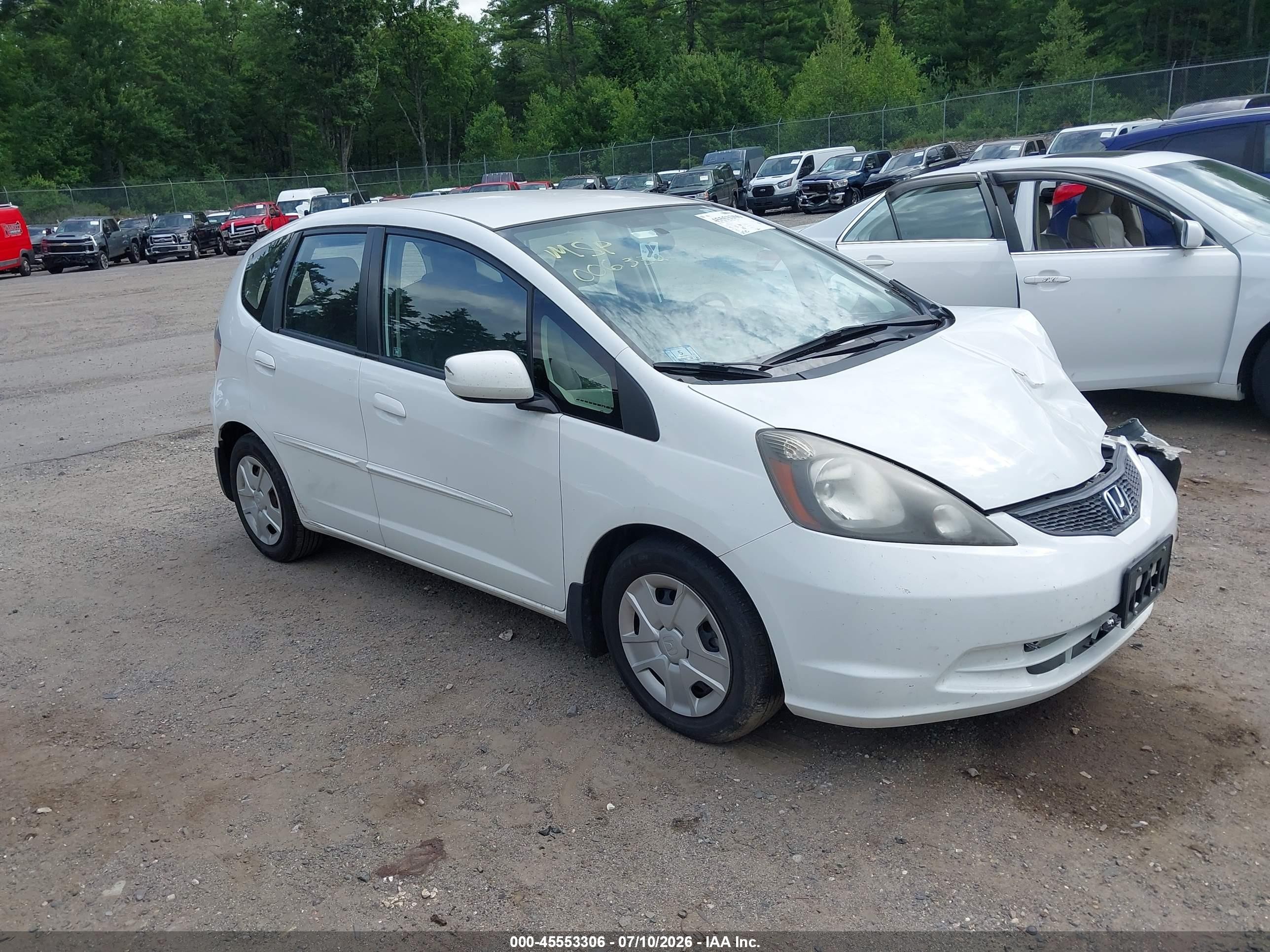 2012 Honda Fit White vin: JHMGE8H33CS006332
