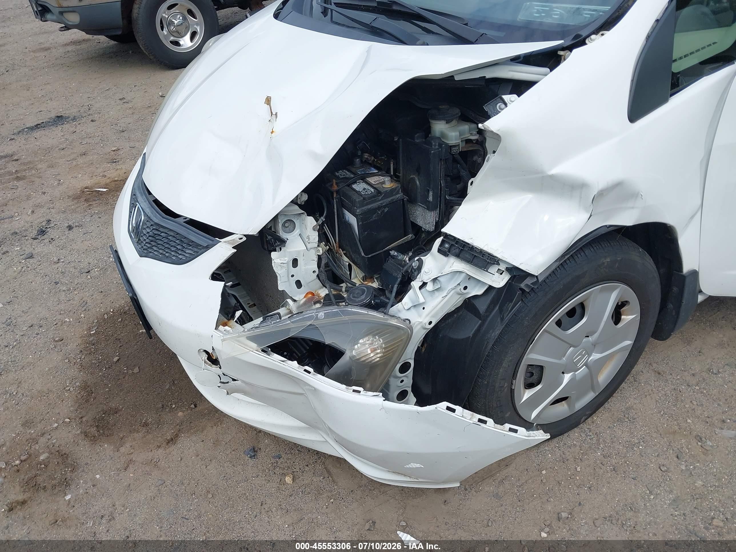 2012 Honda Fit White vin: JHMGE8H33CS006332