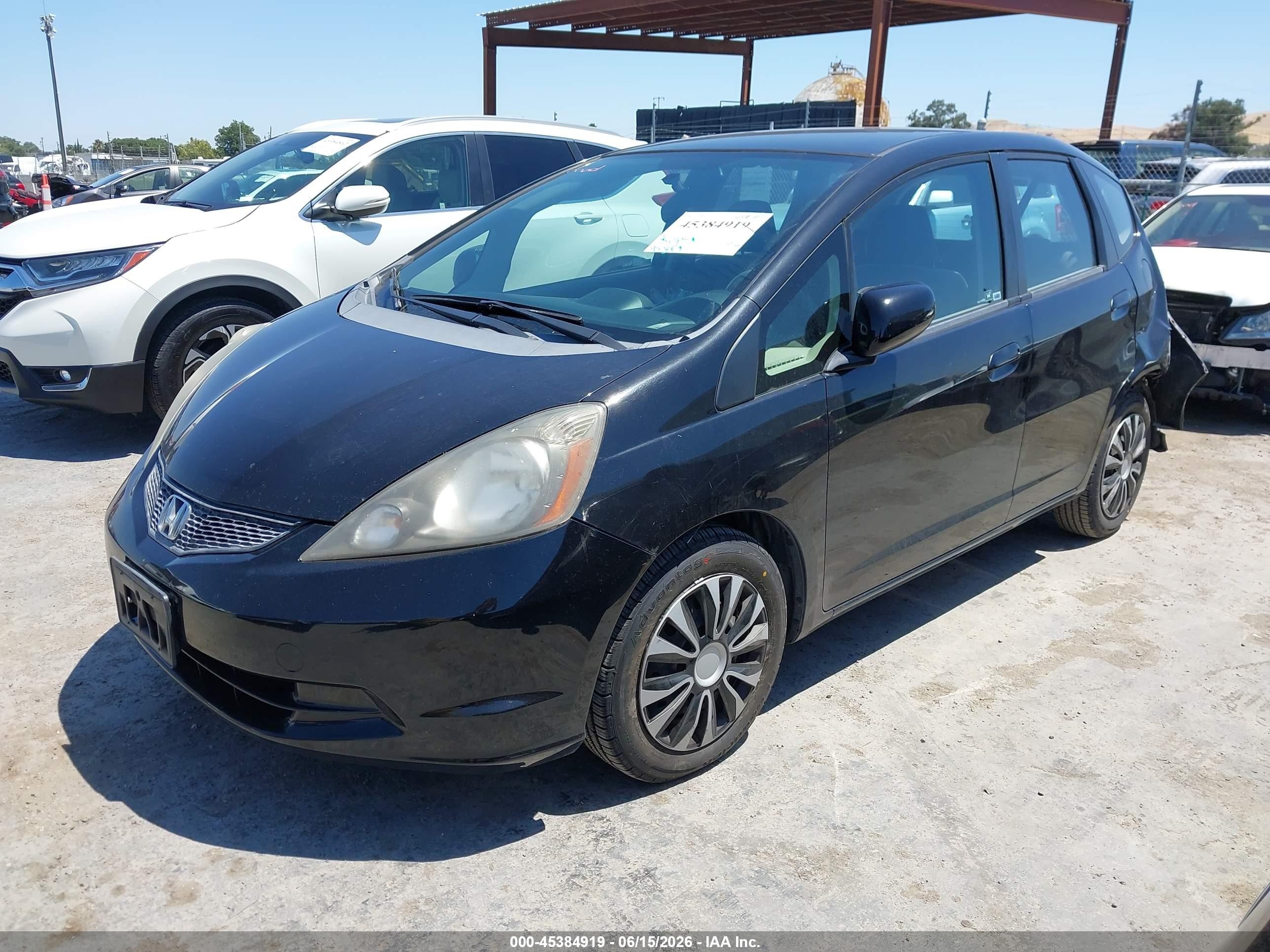 2013 Honda Fit   Black vin: JHMGE8H33DC048673