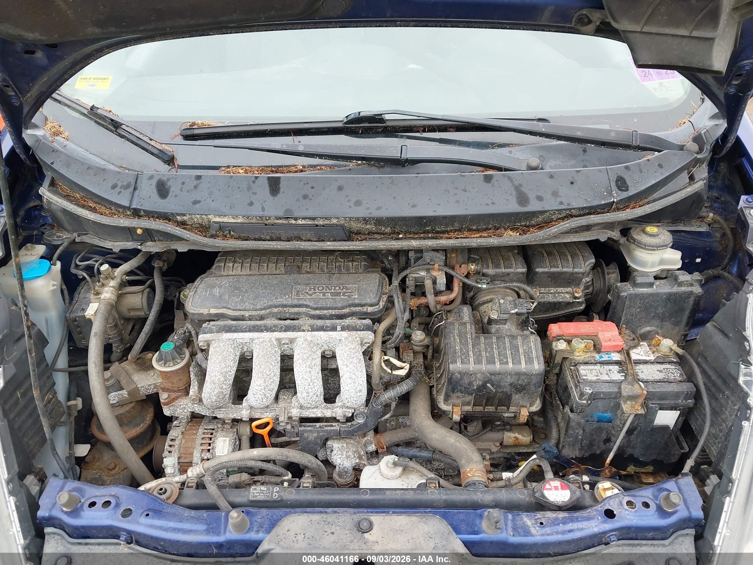 2013 Honda Fit   Blue vin: JHMGE8H33DC061472