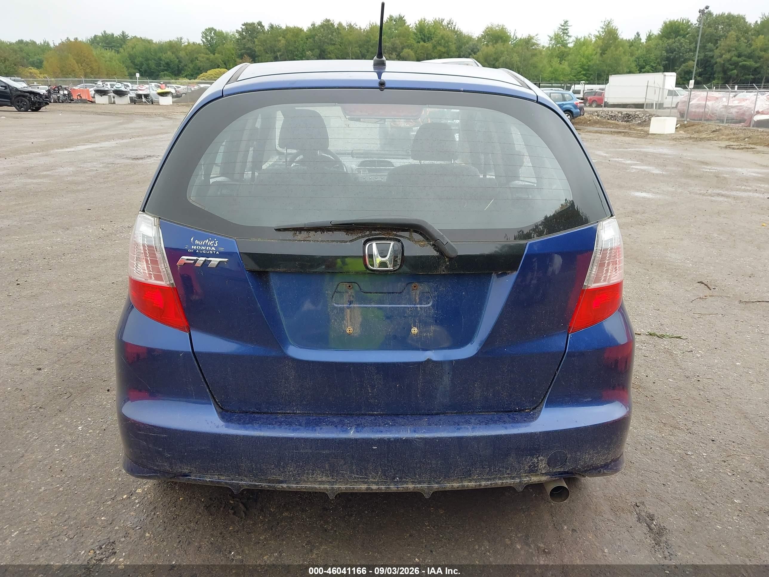 2013 Honda Fit   Blue vin: JHMGE8H33DC061472