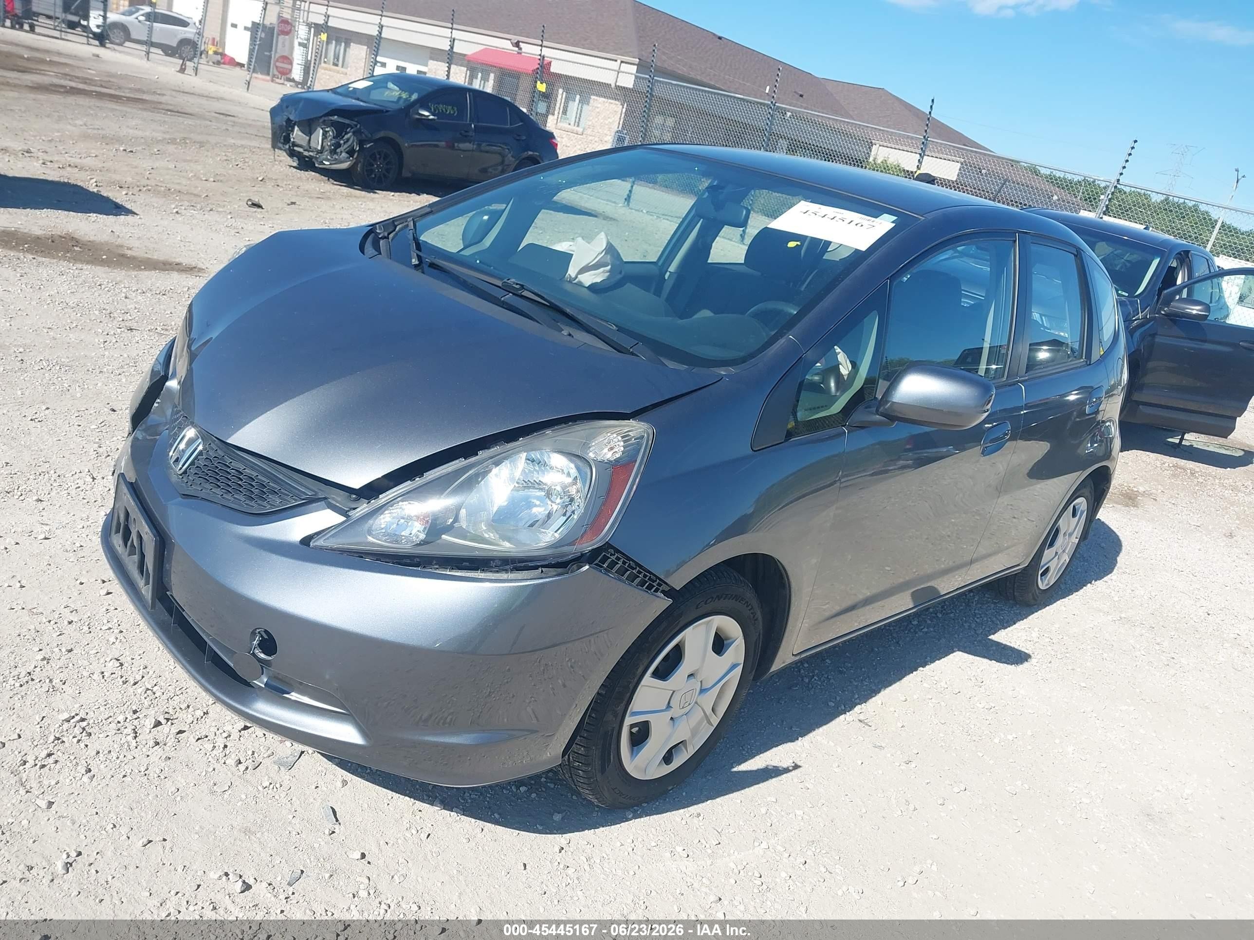 2013 Honda Fit   Gray vin: JHMGE8H33DC069491