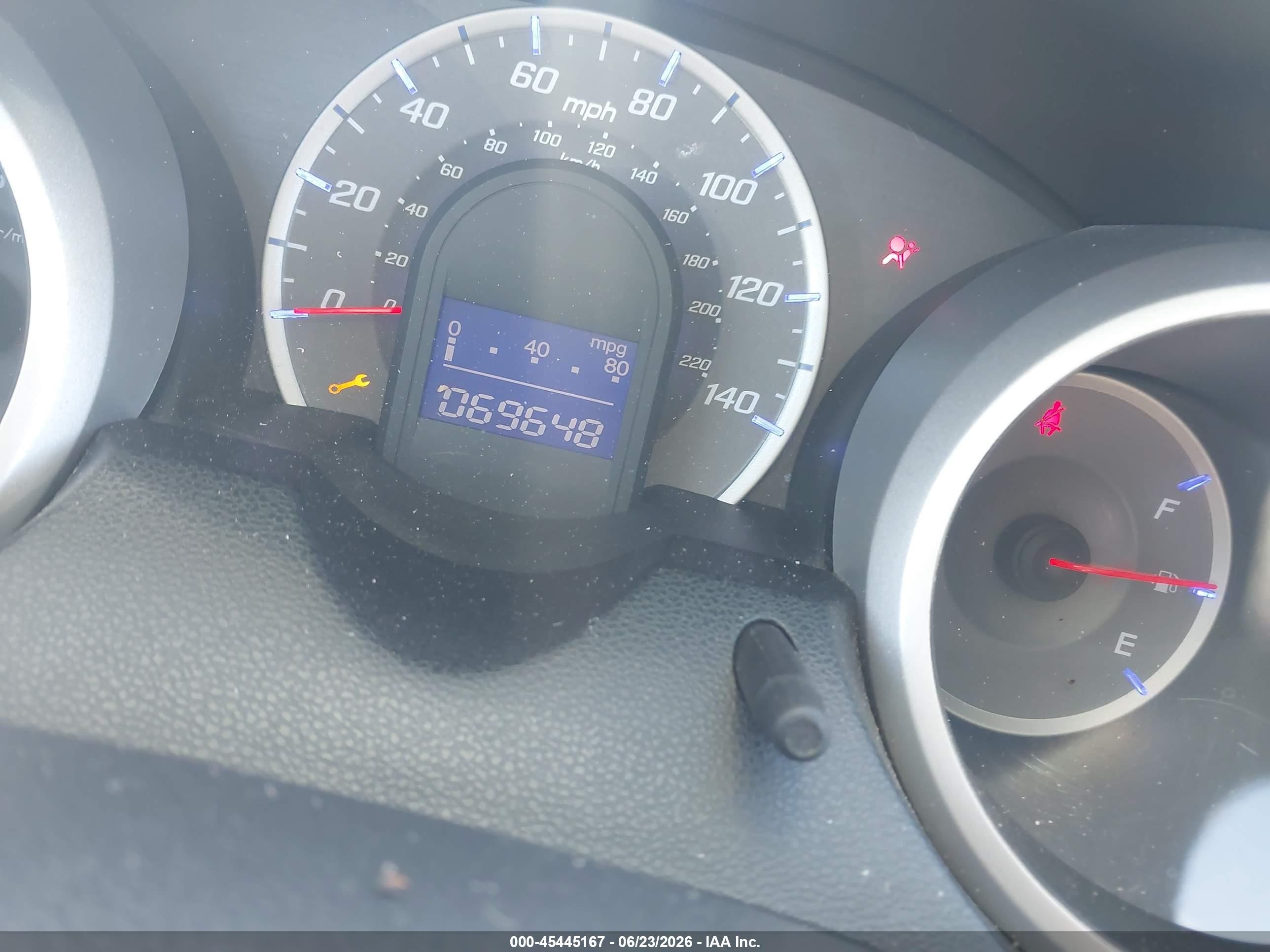 2013 Honda Fit   Gray vin: JHMGE8H33DC069491