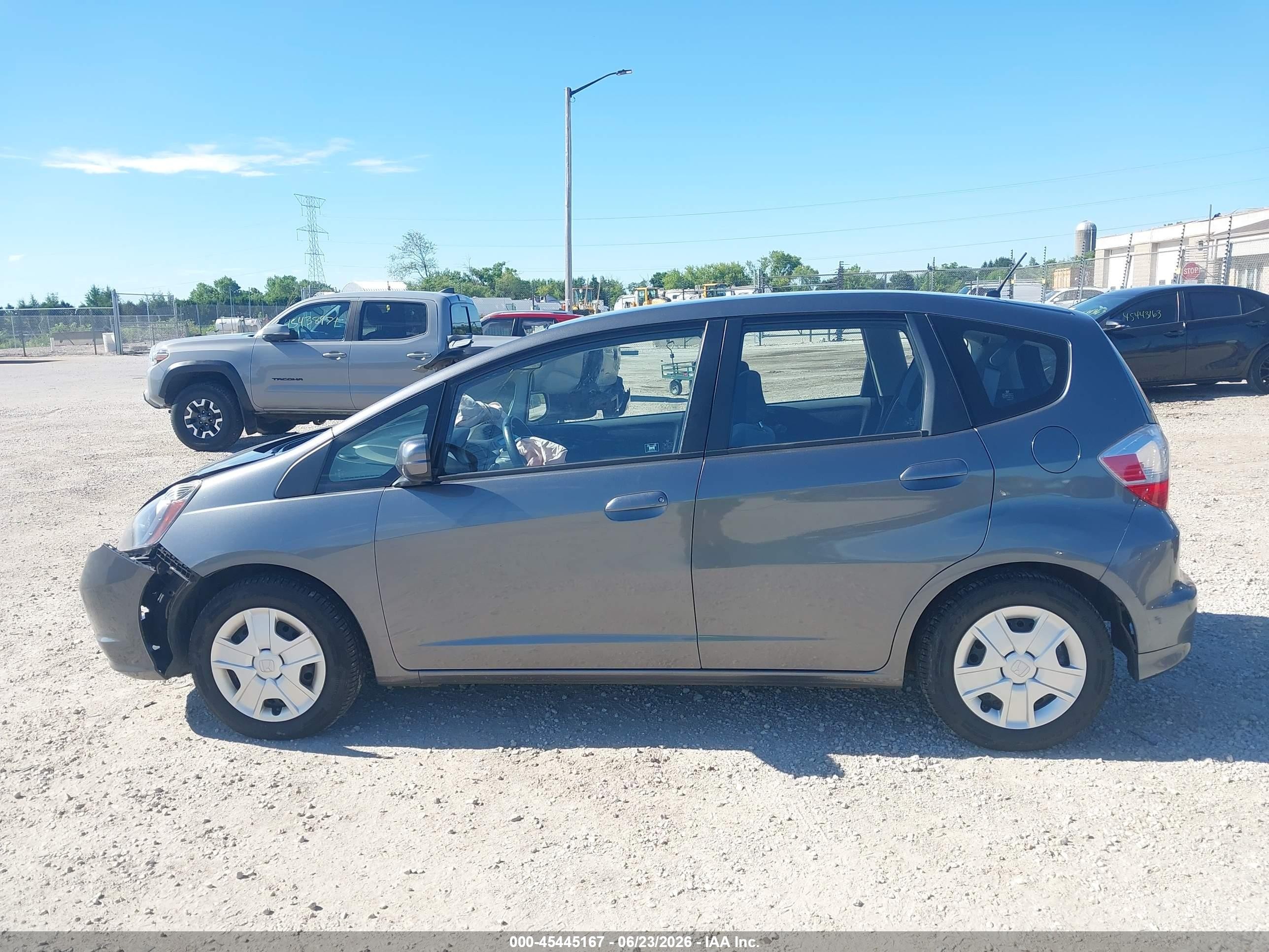 2013 Honda Fit   Gray vin: JHMGE8H33DC069491