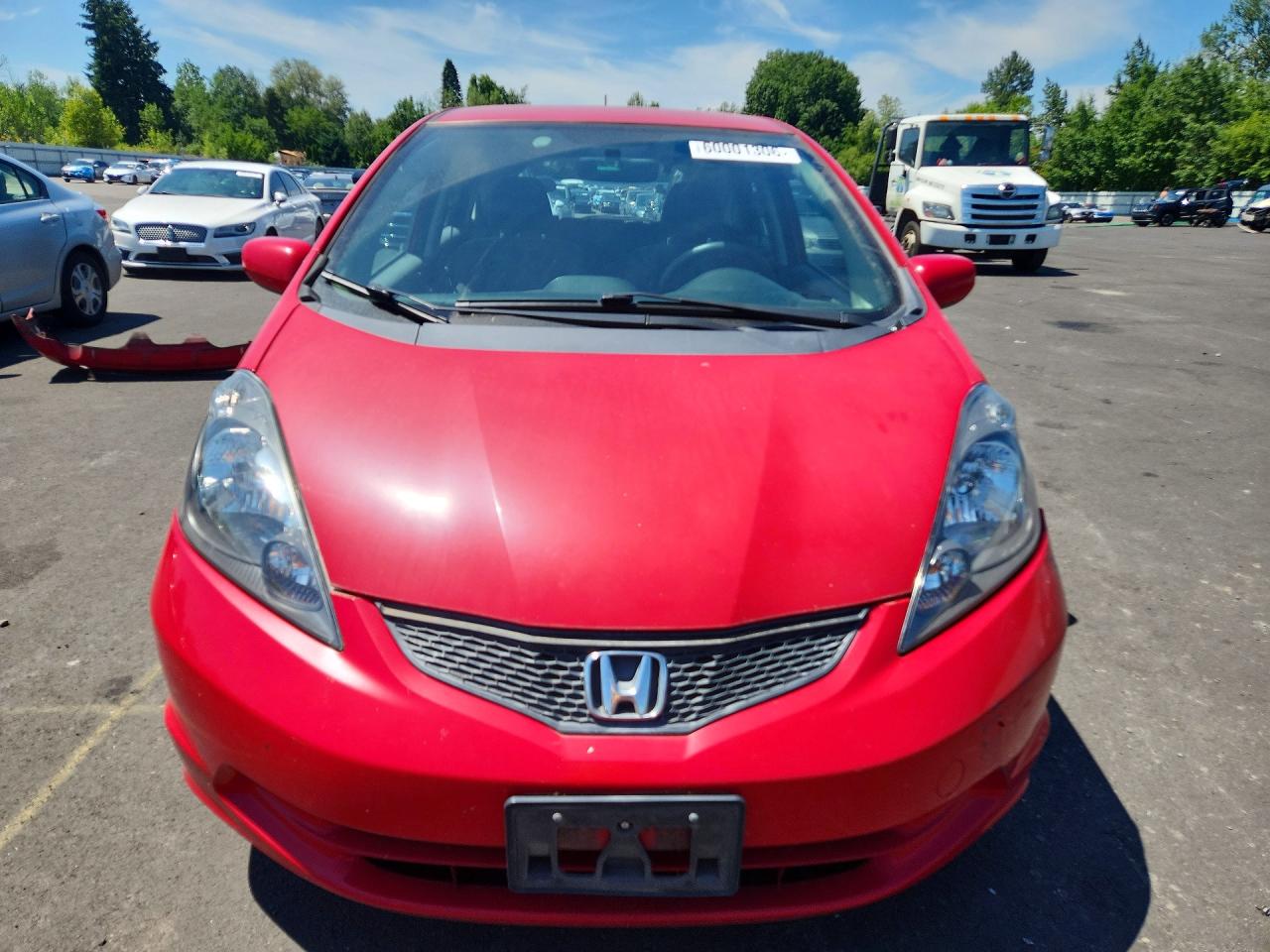 2013 Honda Fit Красный vin: JHMGE8H33DC070558