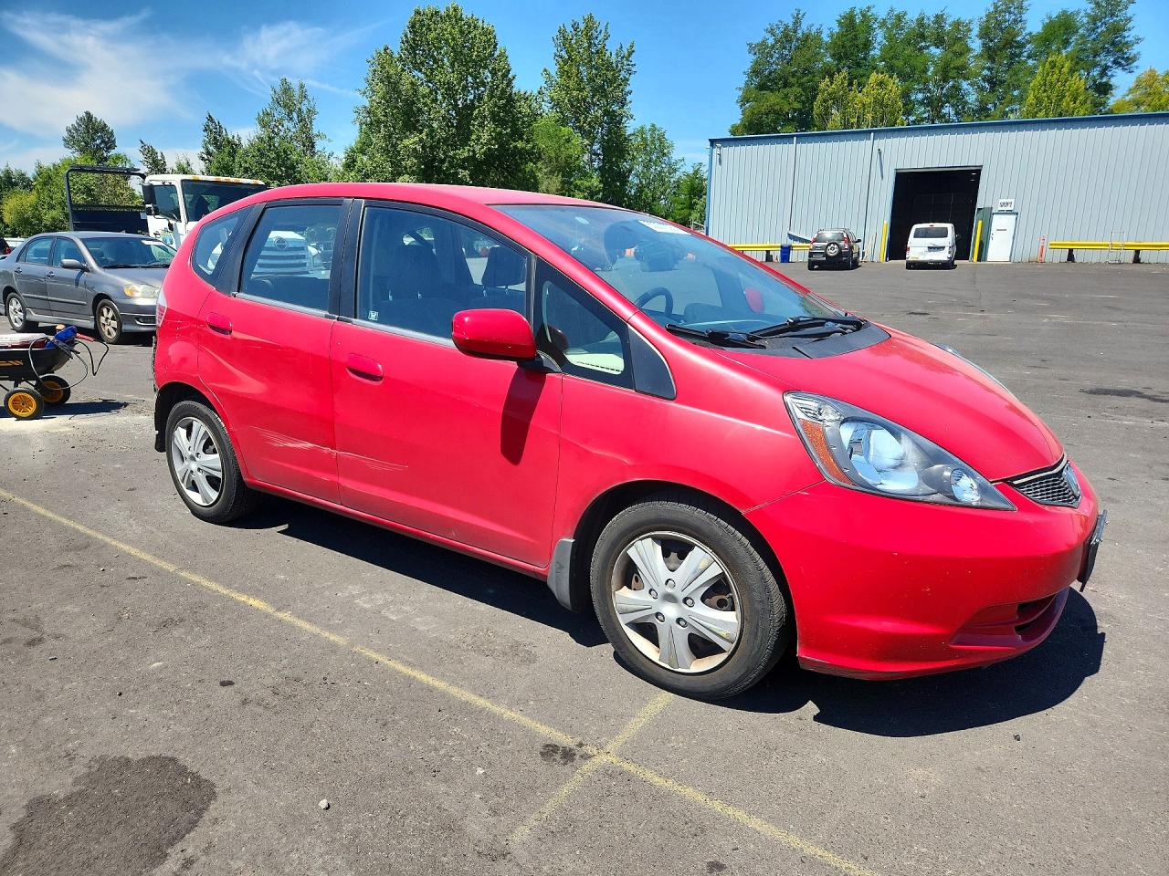 2013 Honda Fit Красный vin: JHMGE8H33DC070558