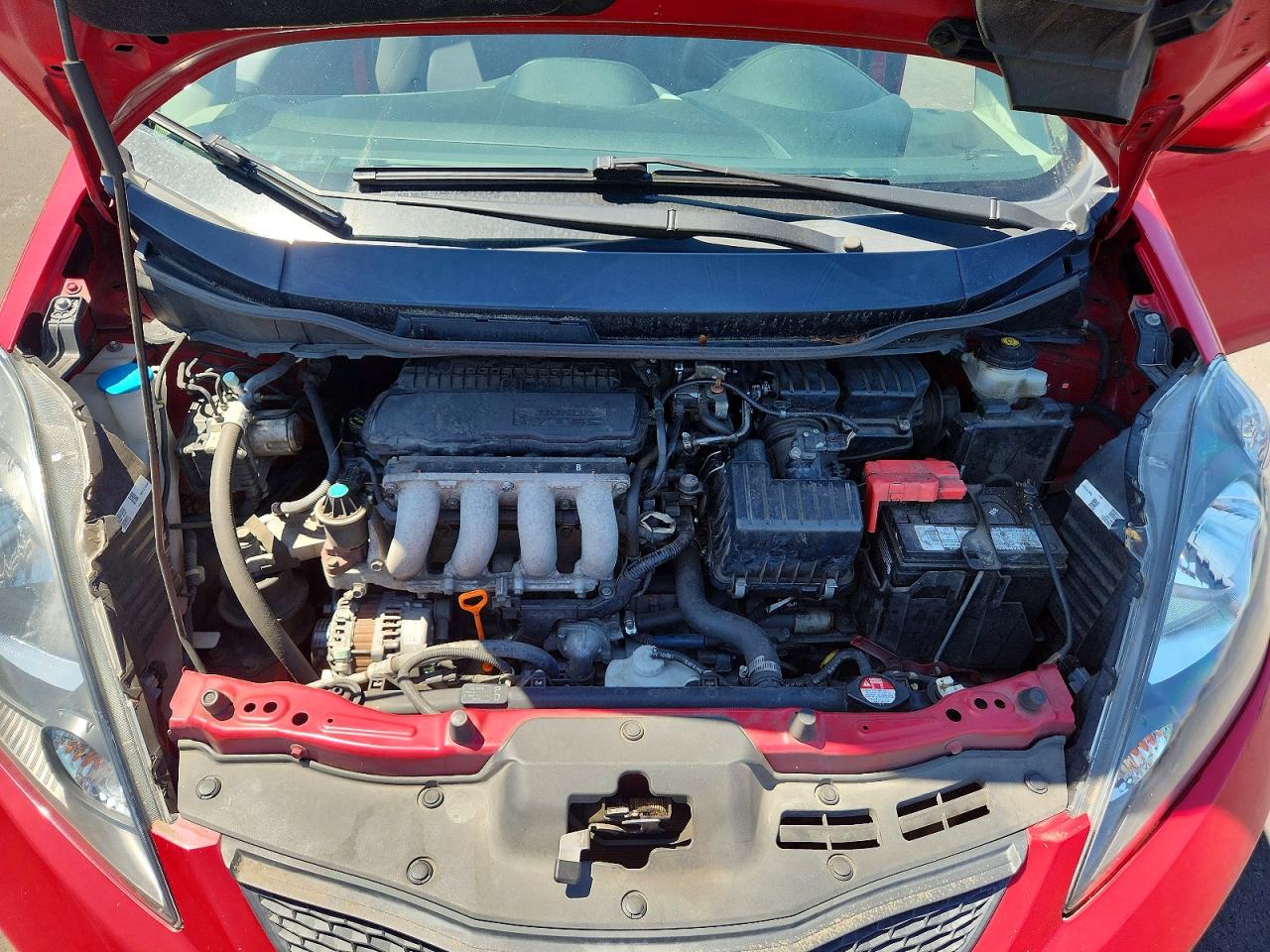 2013 Honda Fit Красный vin: JHMGE8H33DC070558