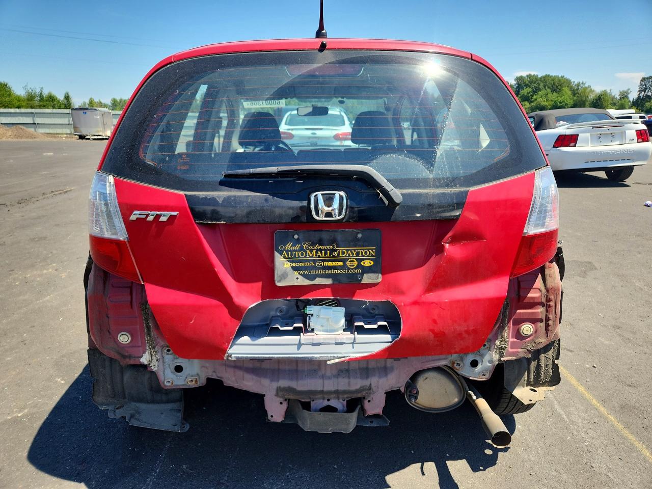 2013 Honda Fit Красный vin: JHMGE8H33DC070558