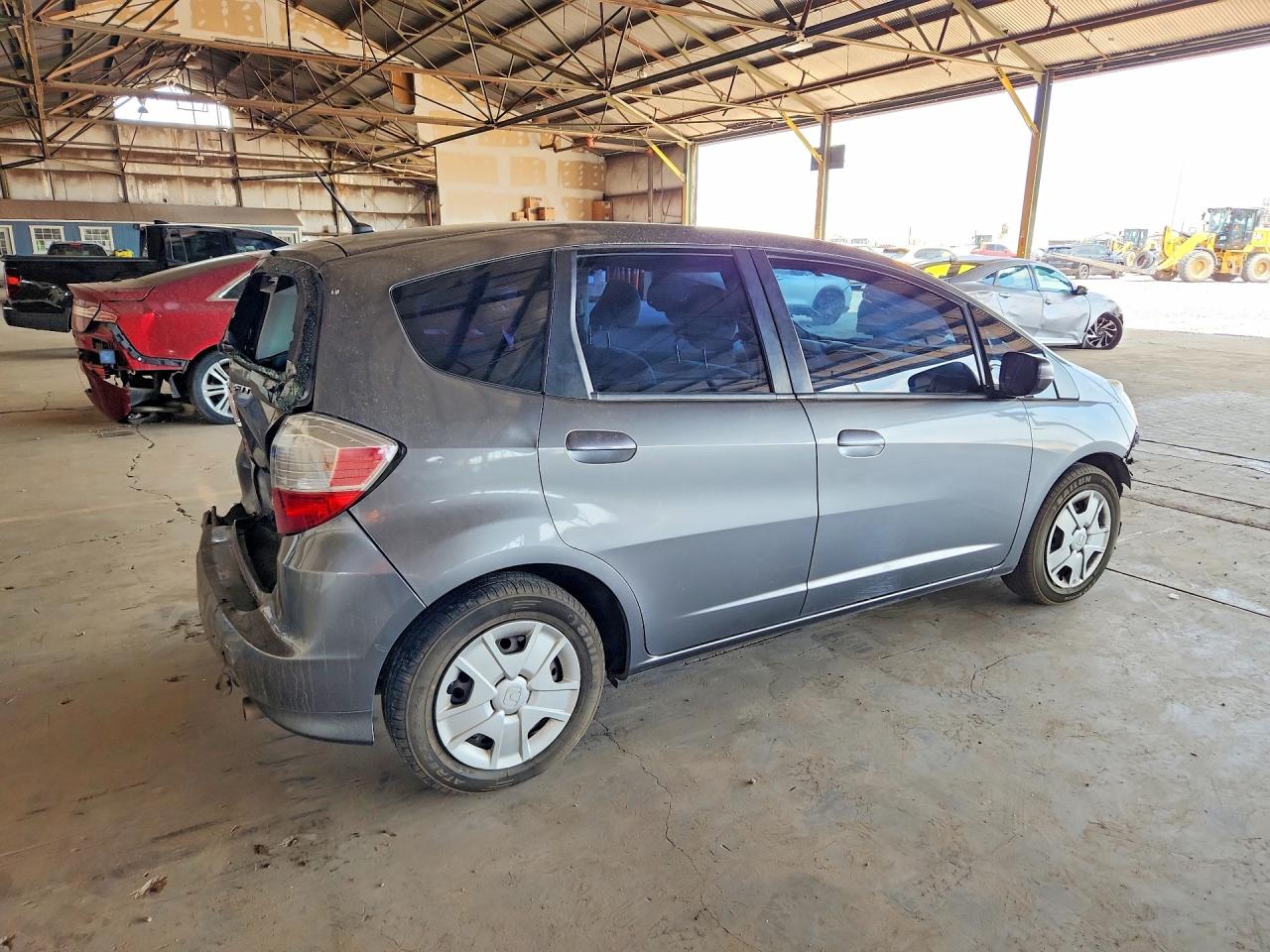2013 Honda Fit Gray vin: JHMGE8H33DC082094