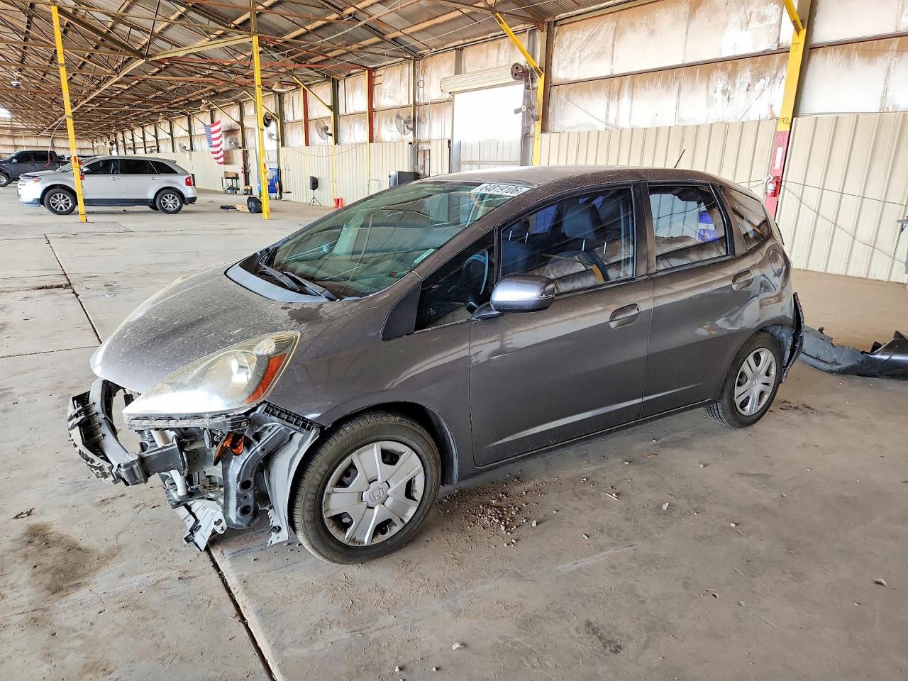 2013 Honda Fit Gray vin: JHMGE8H33DC082094