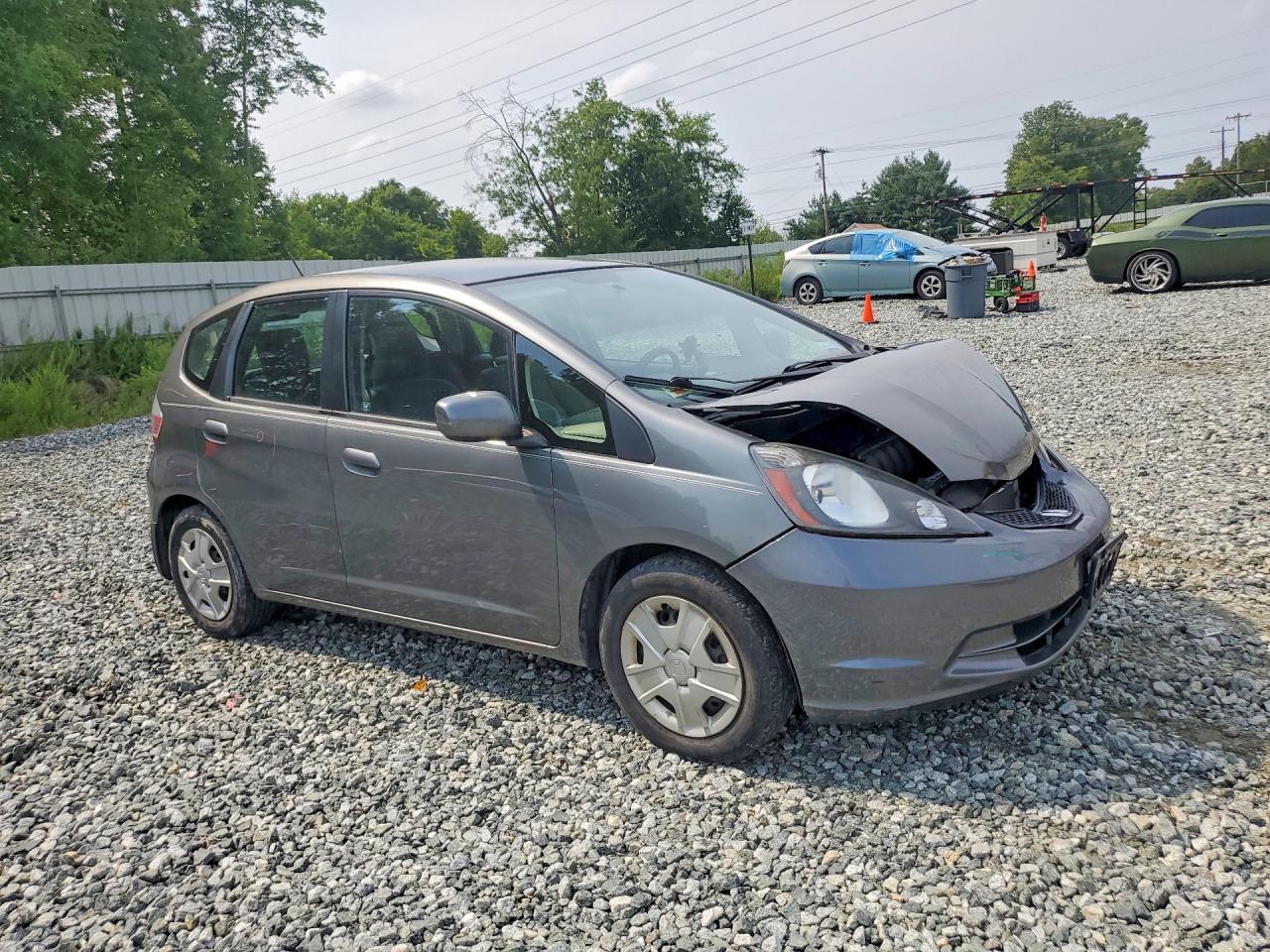 2013 Honda Fit Gray vin: JHMGE8H33DC083035