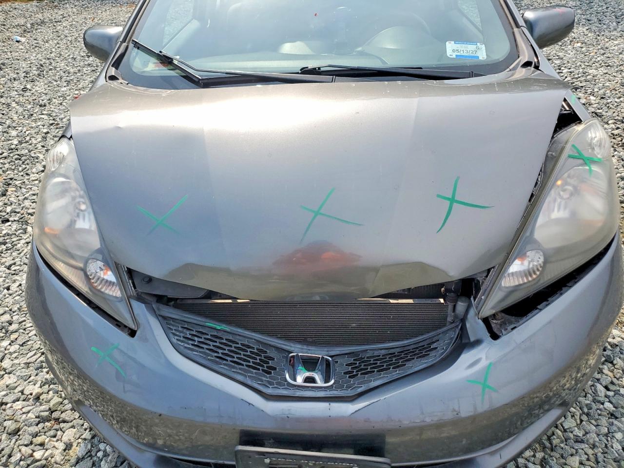 2013 Honda Fit Gray vin: JHMGE8H33DC083035
