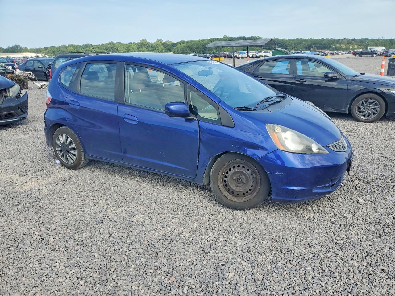 2012 Honda Fit Blue vin: JHMGE8H34CC031945